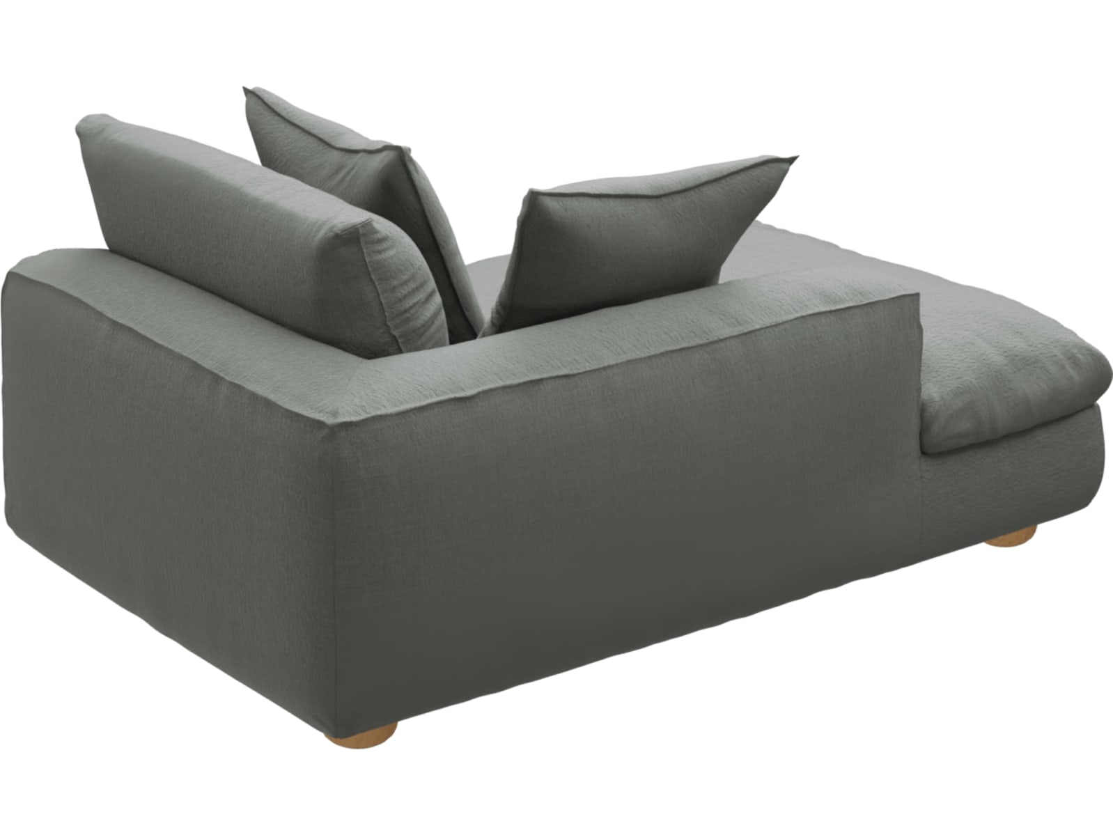 Tully Tribute Storm Chaise Left Arm Facing Module color Tribute Storm