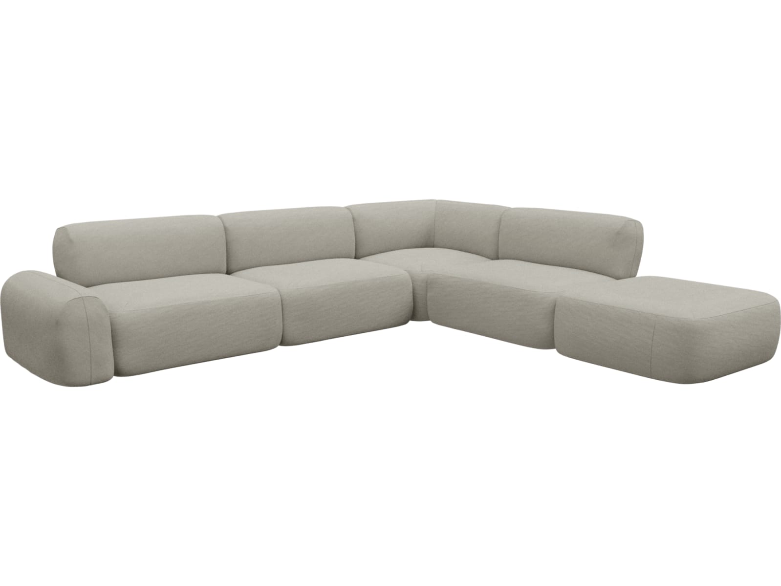 Beckett California Ivory Modular Sofa - 6 Piece color California Ivory