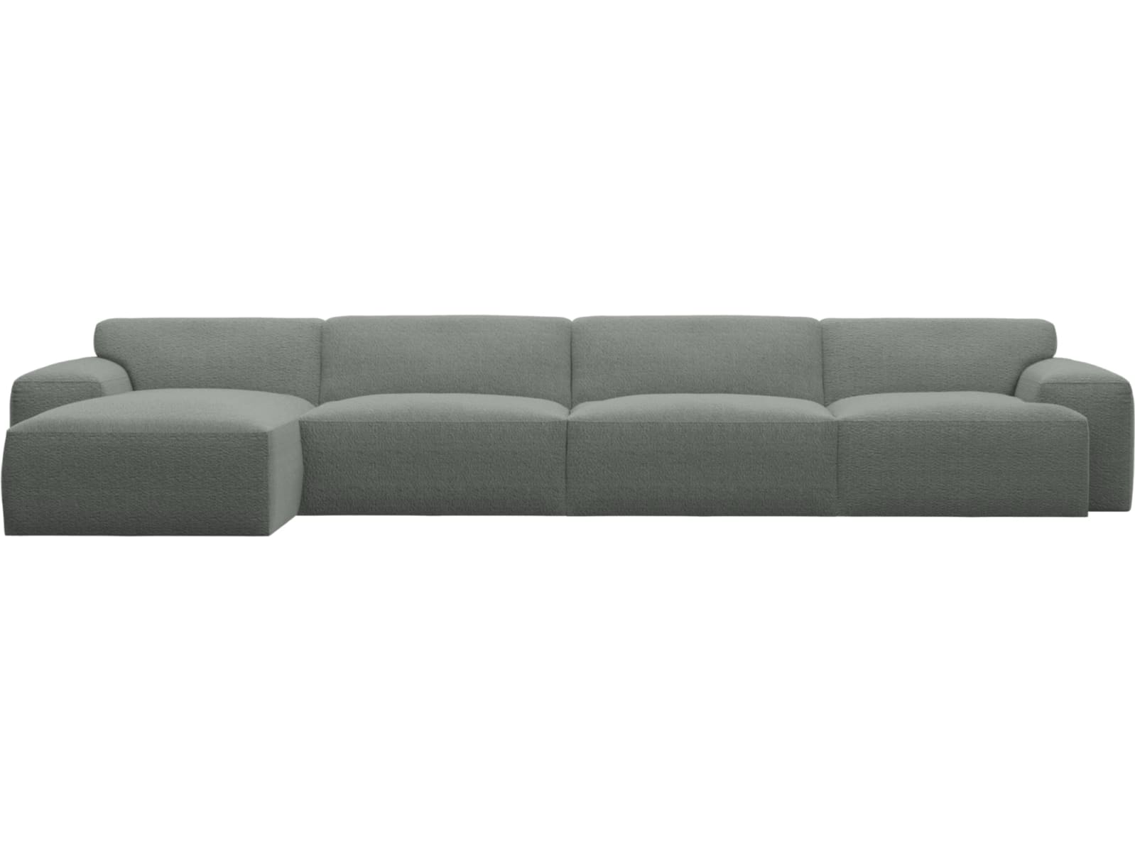 Copenhagen Tribute Storm Chaise Sofa - 4 Seater color Tribute Storm
