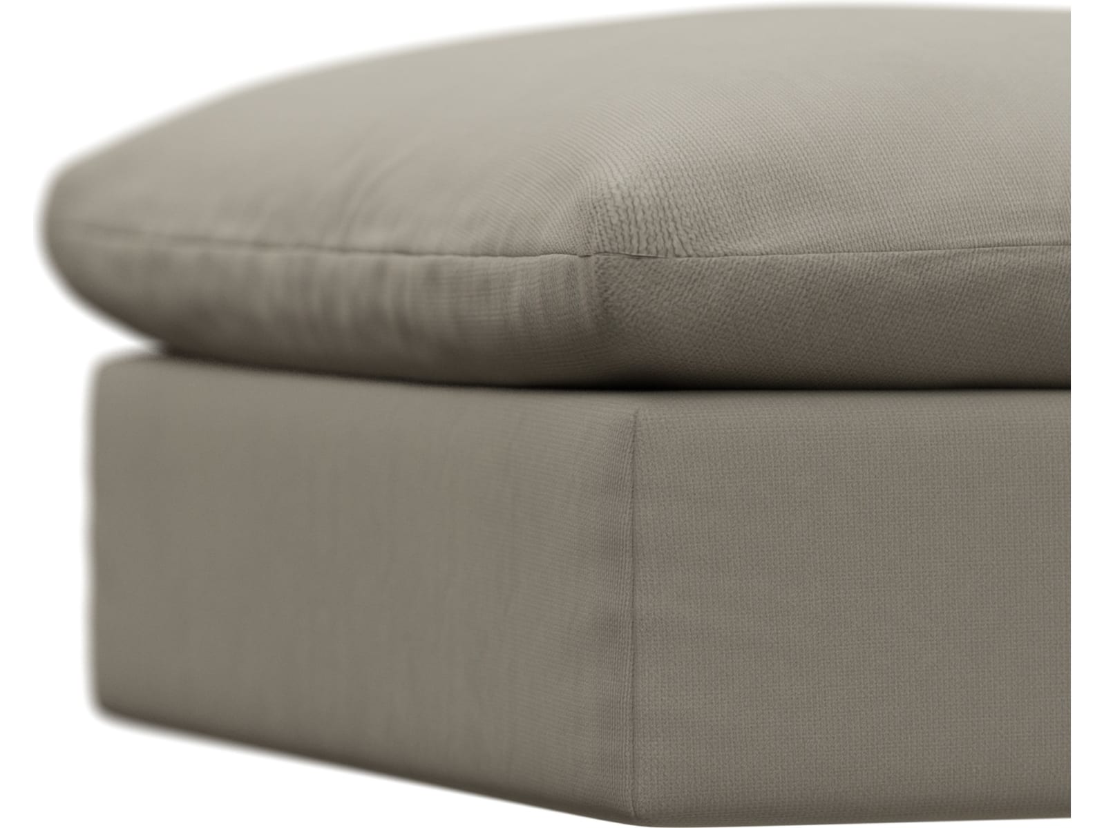 Willow Plaza Natural Ottoman color Plaza Natural