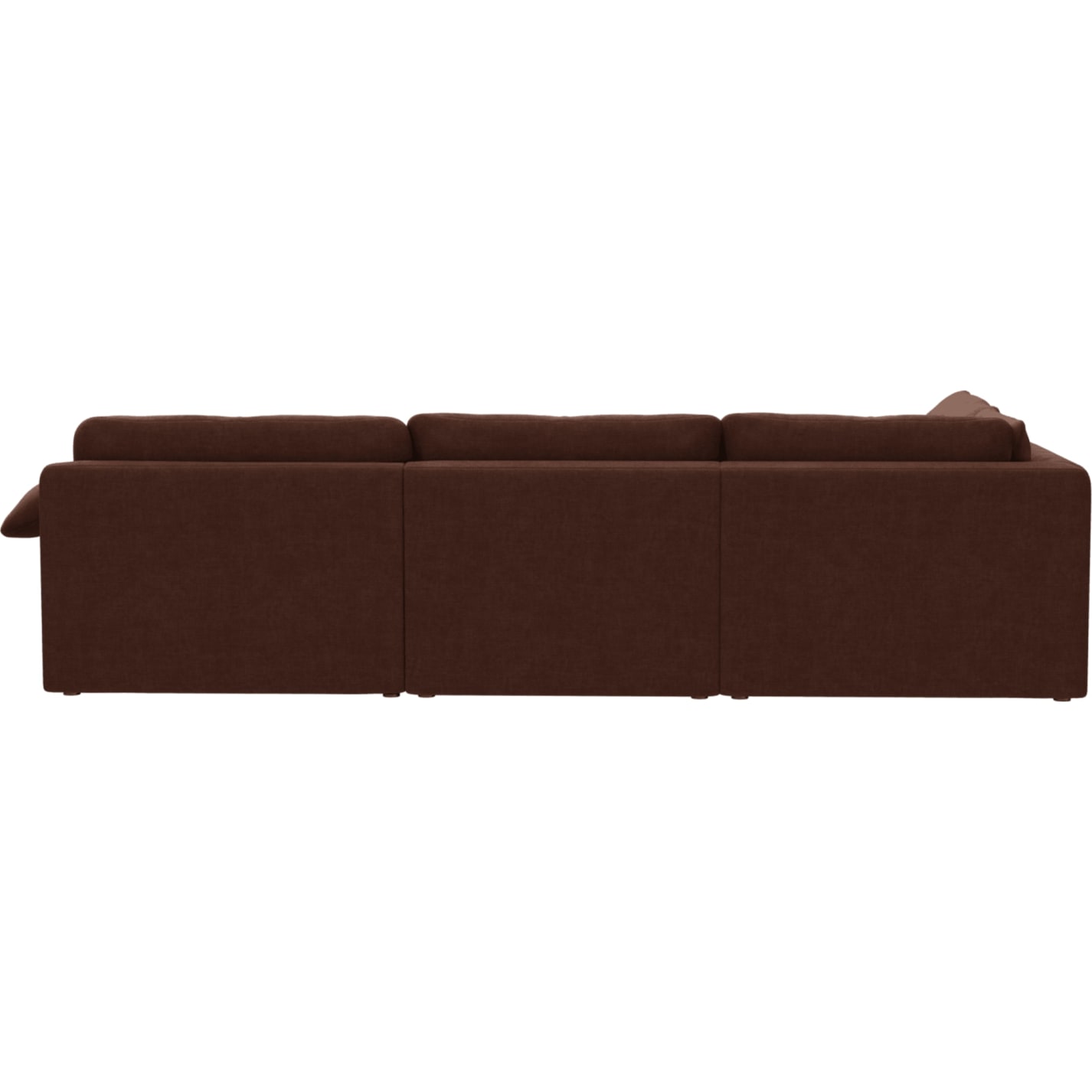 Ludlow Muse Rust Sofa - 4 Seater LAF Terminal color Muse Rust