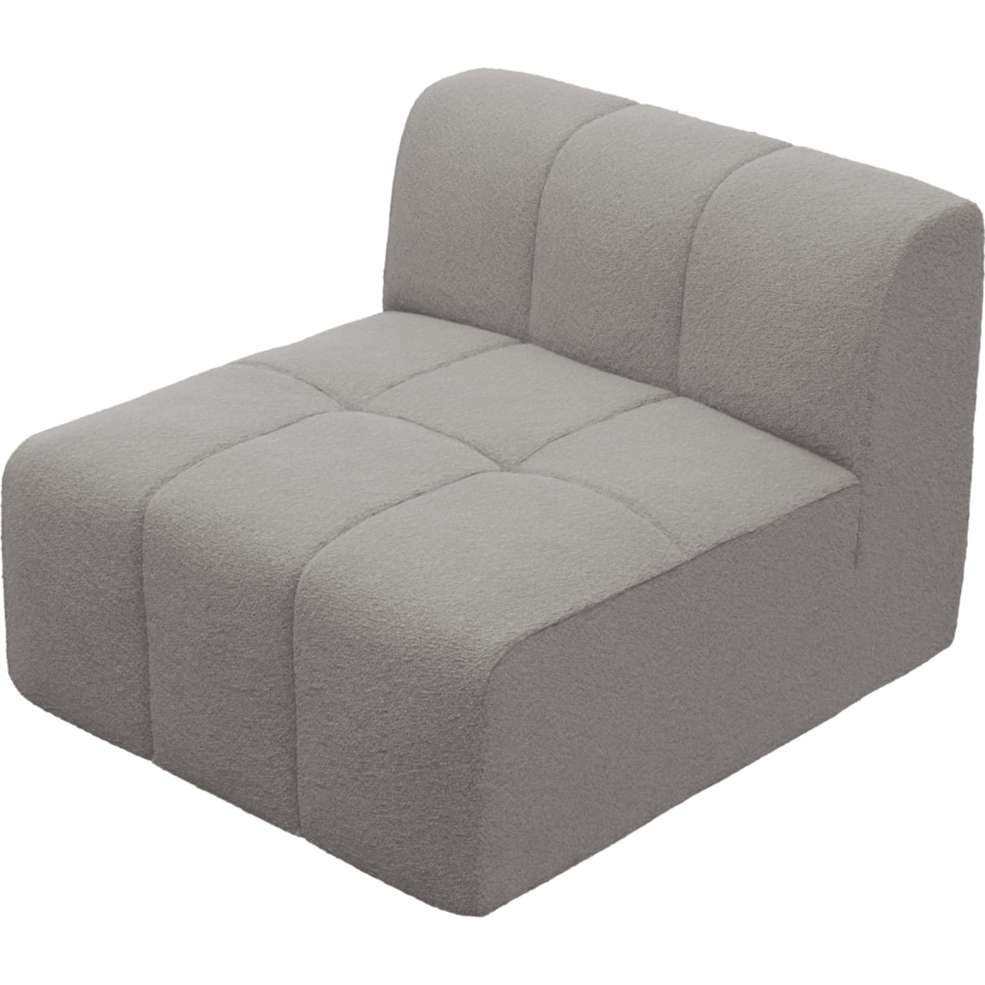 Lucello Boucle Pumice Armless Module color Boucle Pumice