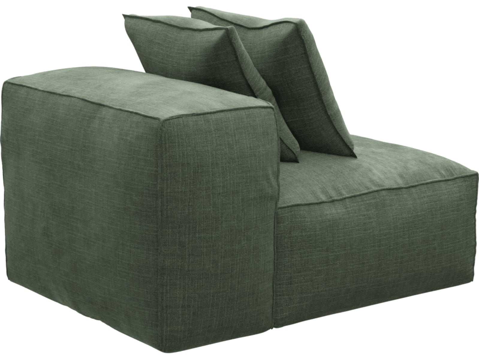 Riley Tribute Dark Jade Module Armless color Tribute Dark Jade