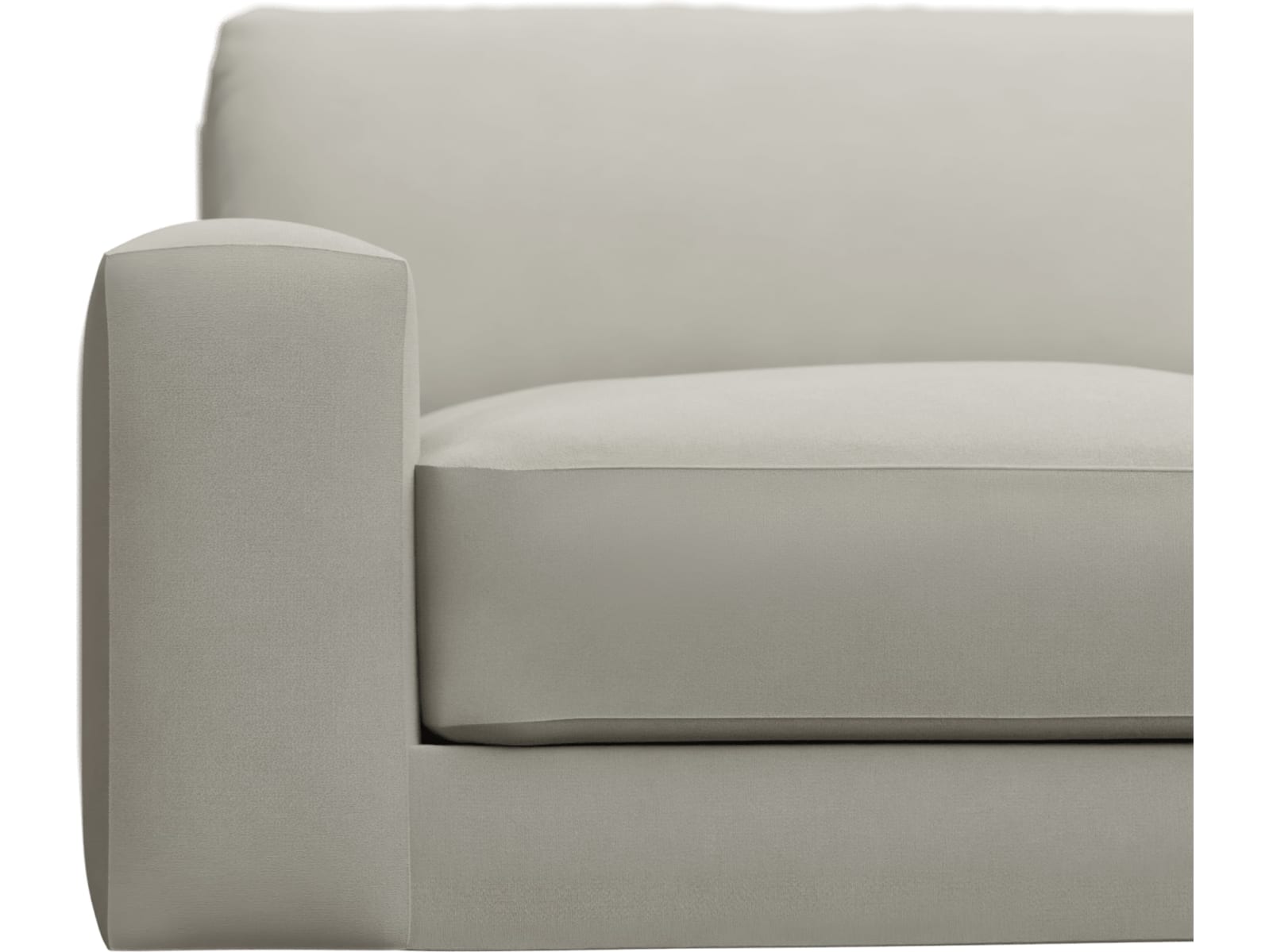Monica California Ivory Chaise Sofa - 3 Seater color California Ivory