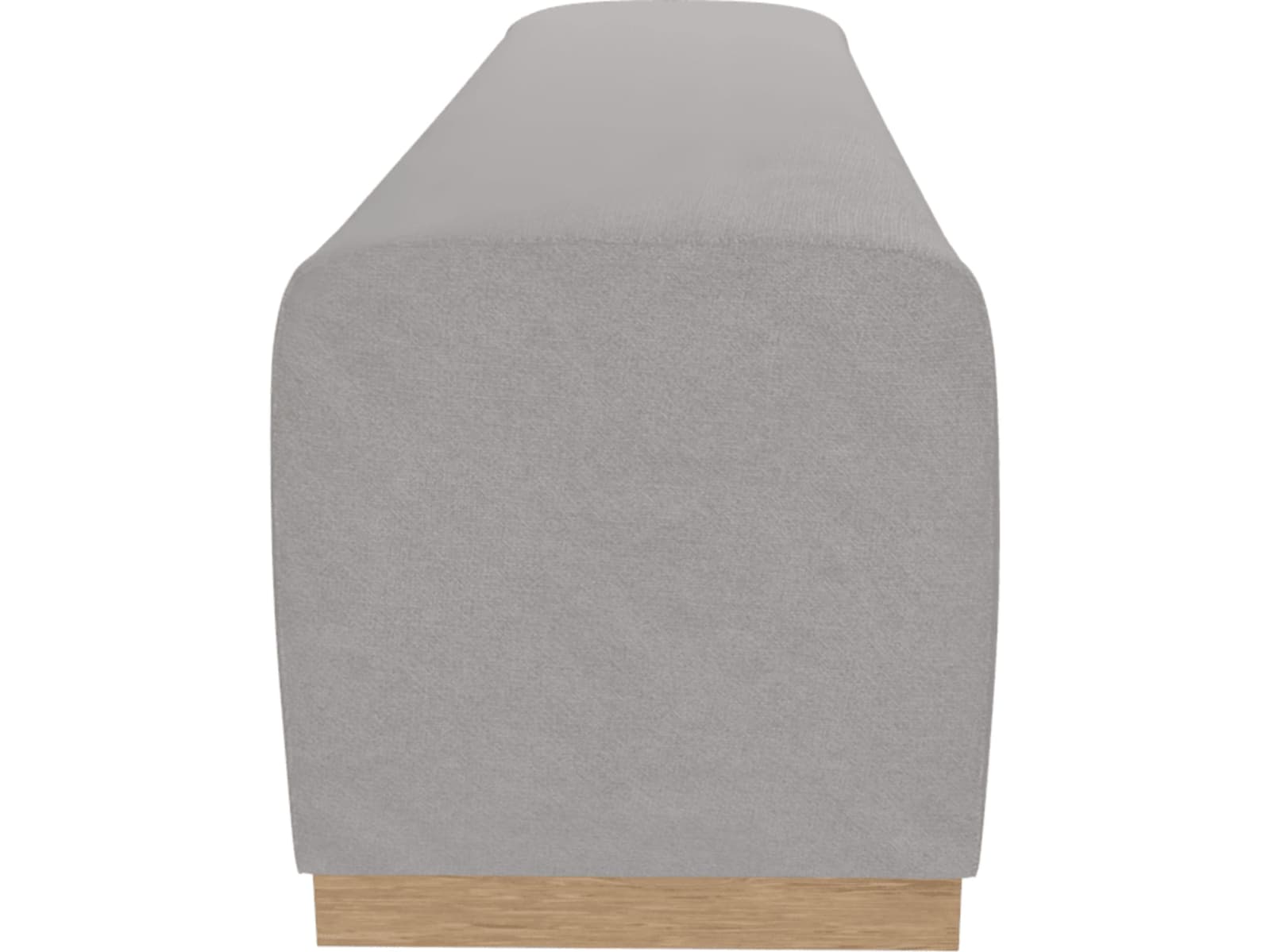 Havana Bed End View Steel color View Steel