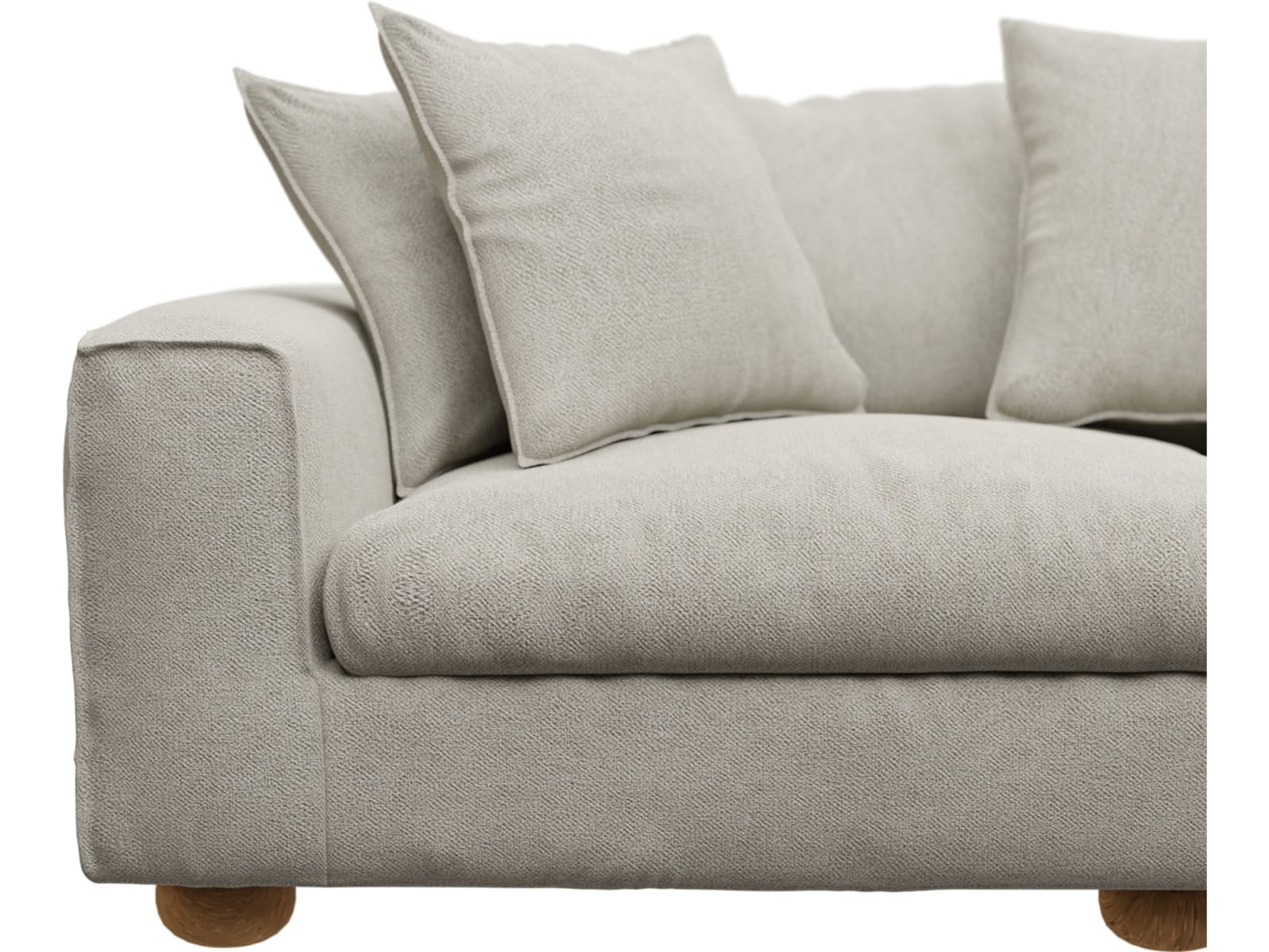 Tully Noa Desert Chaise Sofa - 3 Seater color Noa Desert