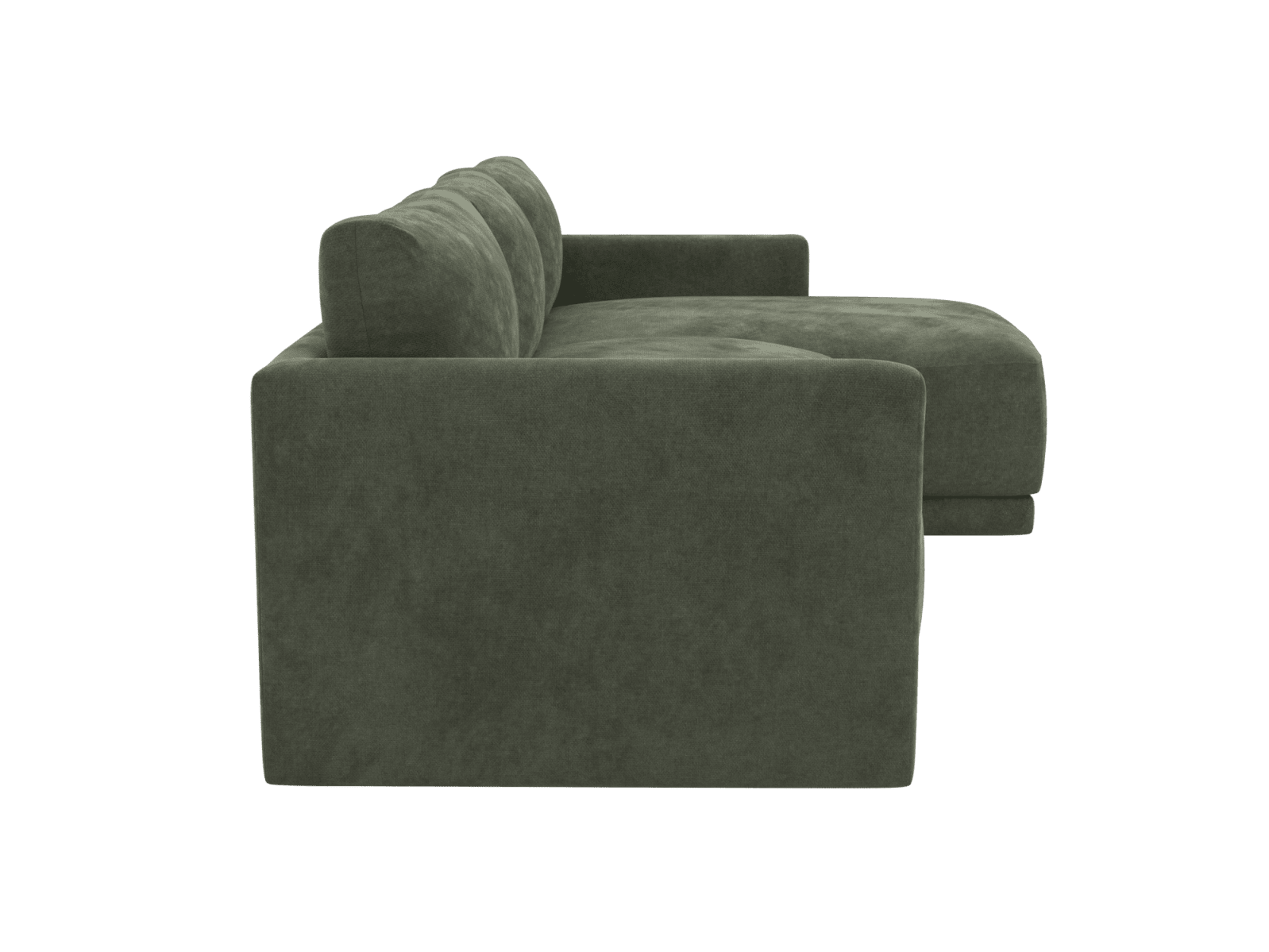 Haven Apt Muse Forest Chaise Sofa color Muse Forest