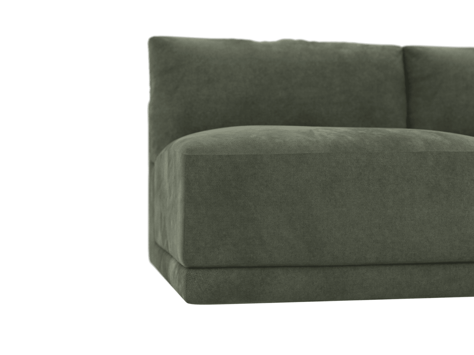 Haven Muse Forest 2 Seater Armless Sofa Module color Muse Forest