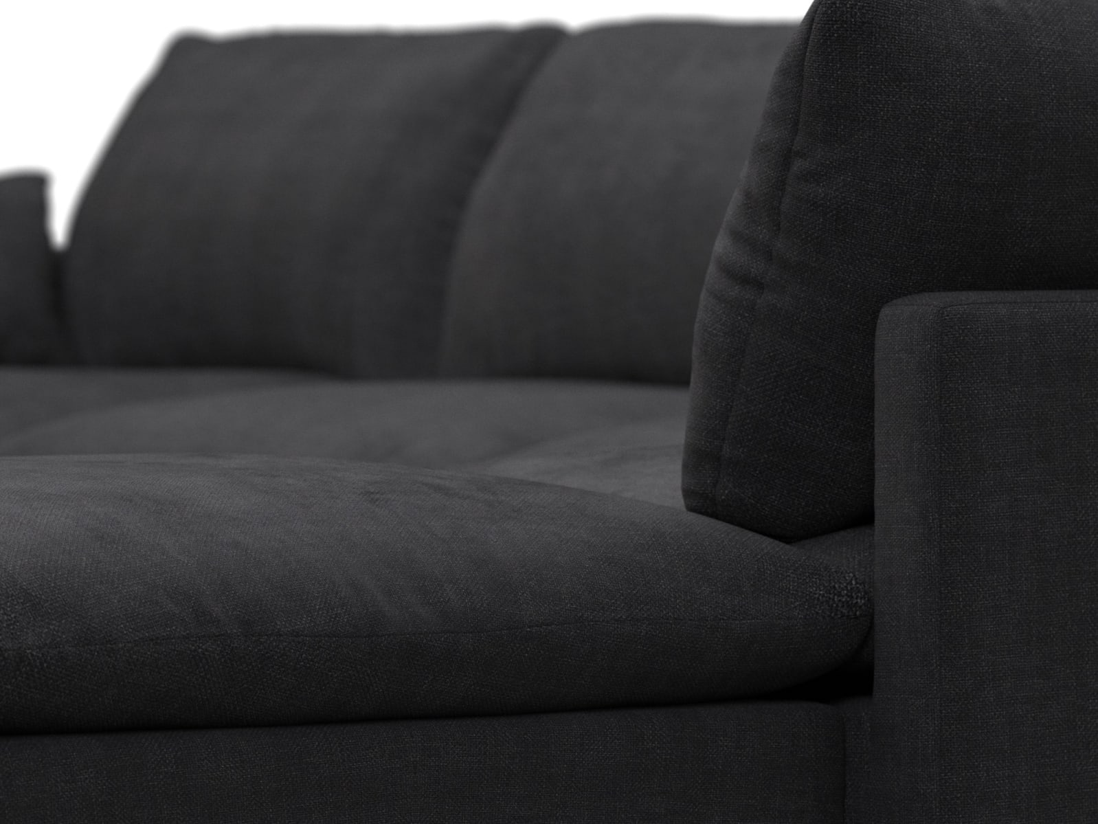 Willow Plaza Flint Grey Modular Sofa - 6 Seater RAF Terminal color Plaza Flint Grey