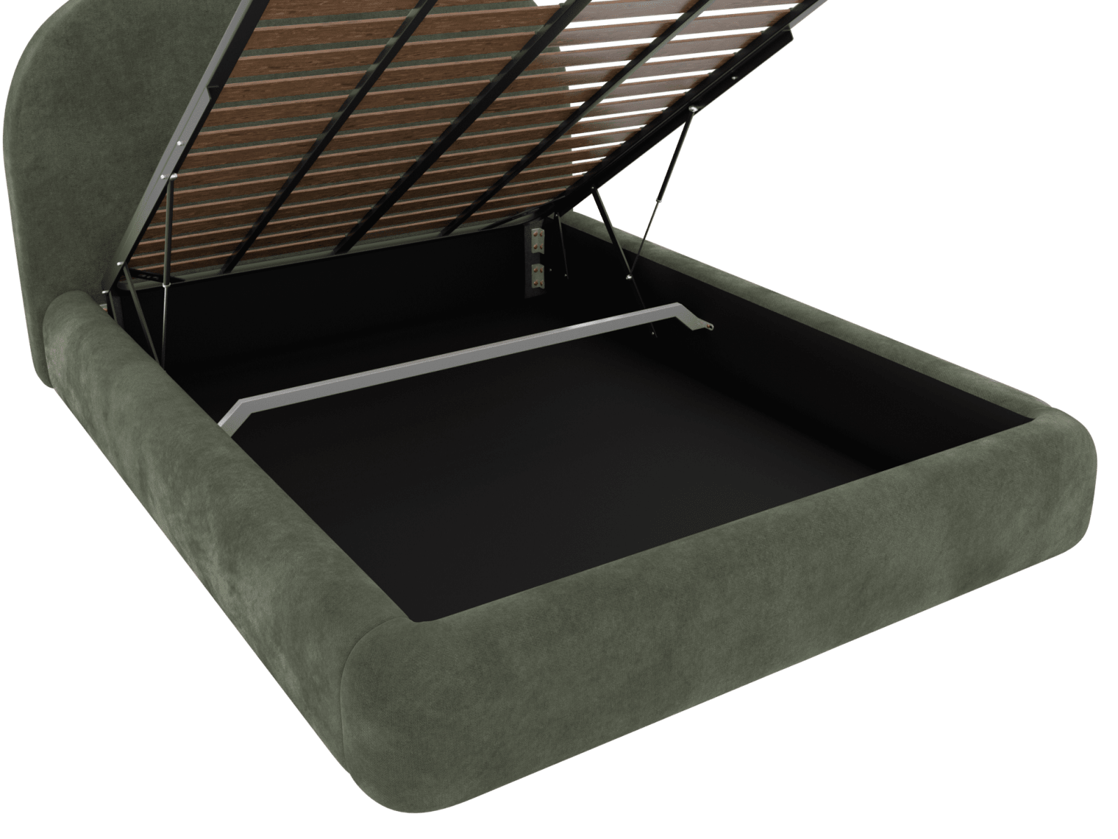 Capri Gas Lift Bed Muse Forest color Muse Forest