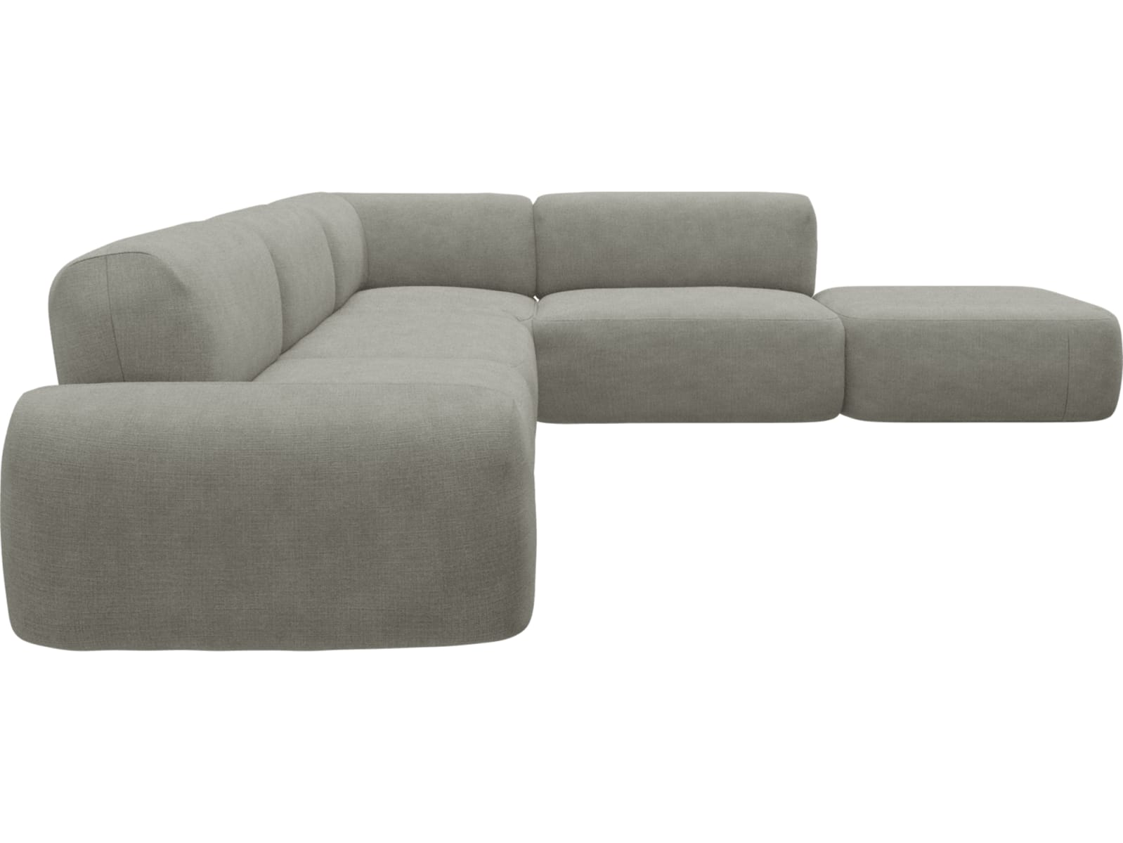 Beckett Toorak Pebble Modular Sofa - 6 Piece color Toorak Pebble