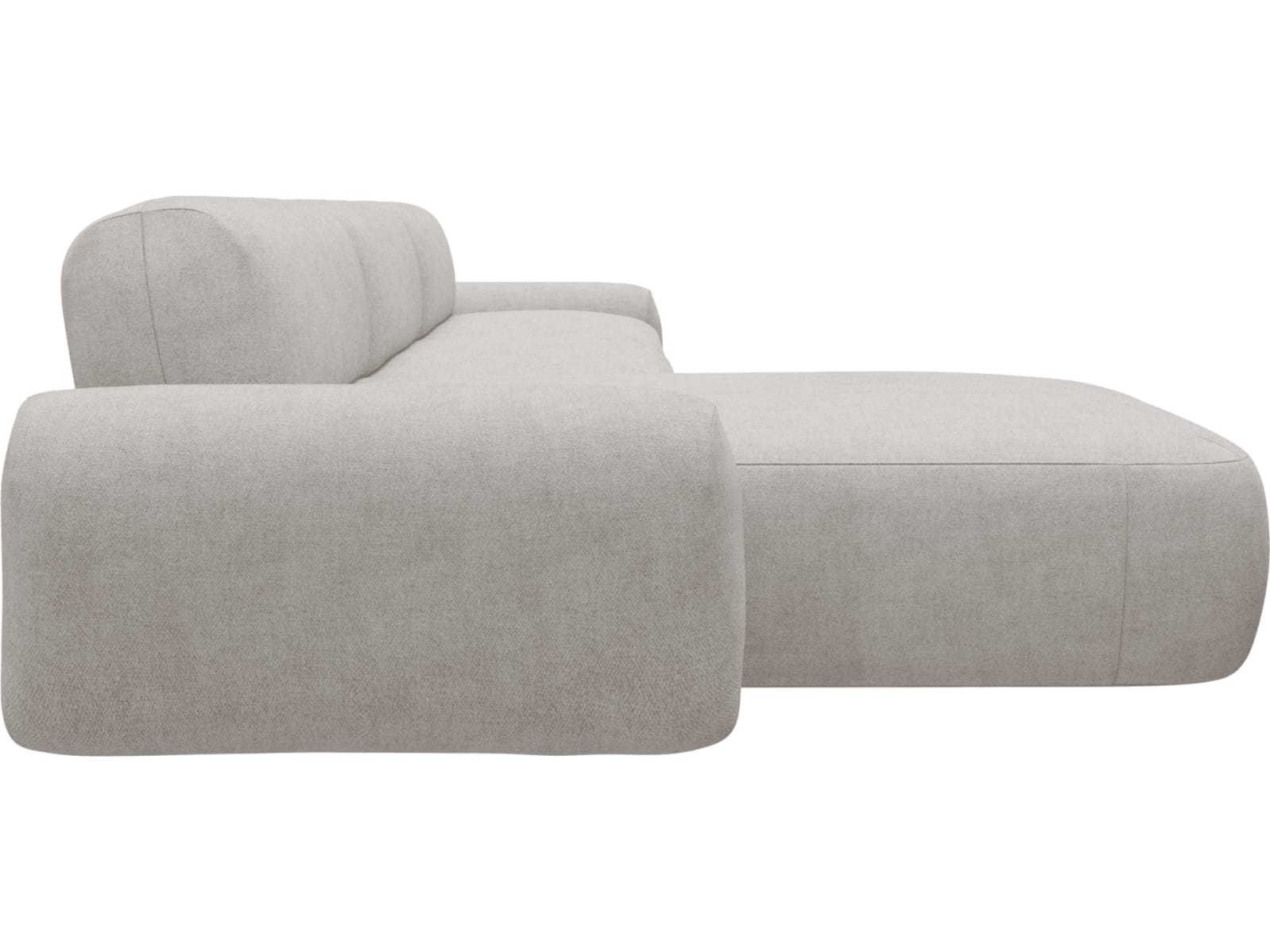 Beckett Avon Mineral Chaise Sofa - 3 Seater color Avon Mineral