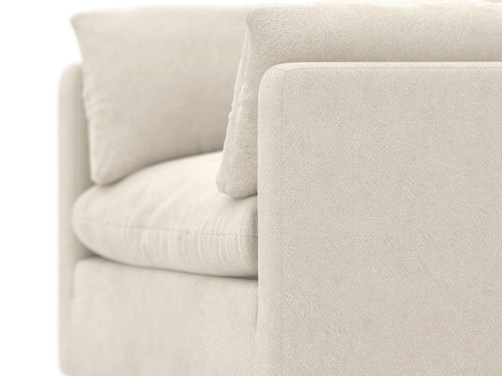 Willow Muse Flax Armchair color Muse Flax