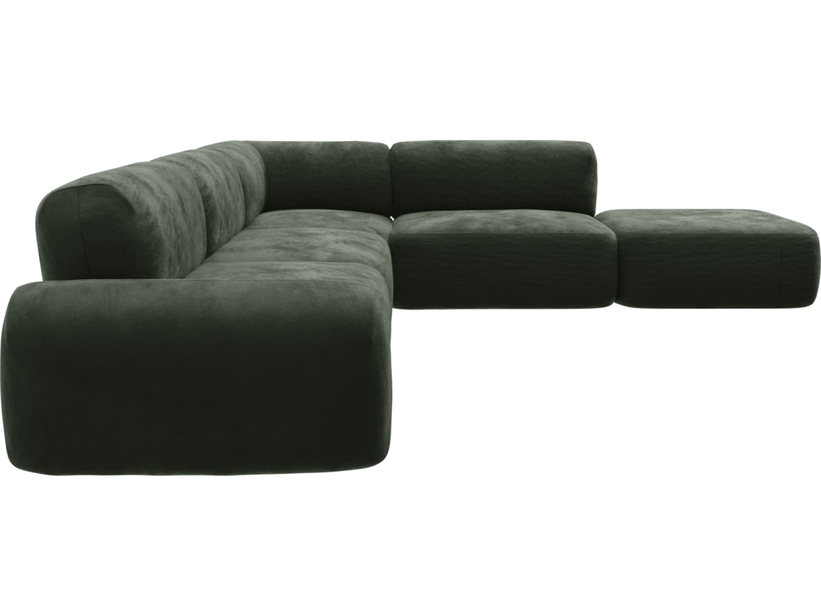 Beckett Muse Forest Modular Sofa - 6 Piece color Muse Forest