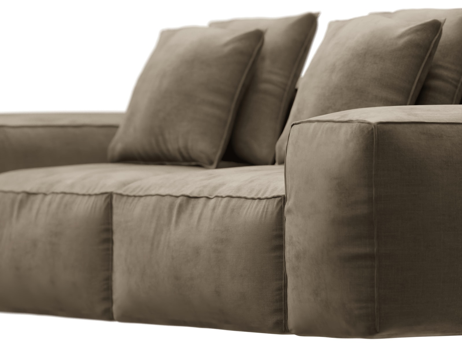 Riley Tribute Walnut Modular Sofa - 2 Seater color Tribute Walnut