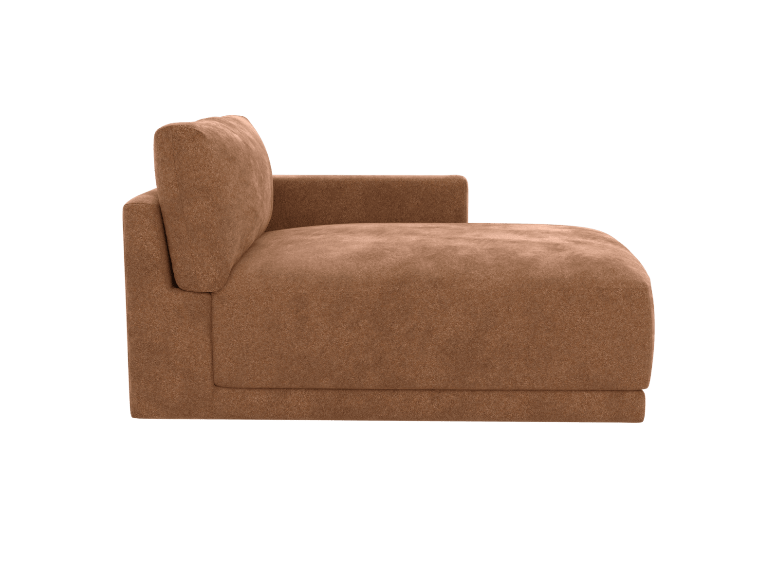 Haven Tribute Chestnut Right Arm Facing Chaise Sofa Module color Tribute Chestnut