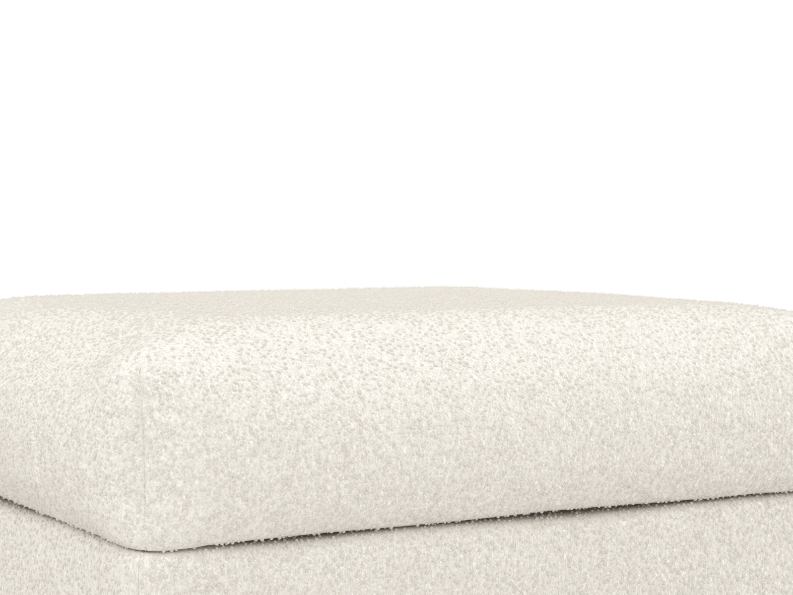Finley Boucle Ivory Ottoman color Boucle Ivory
