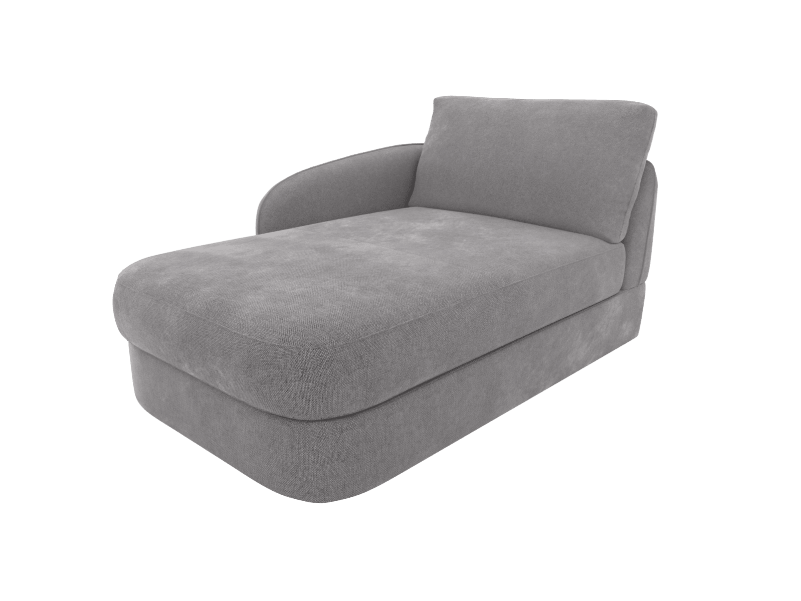 Esme View Steel Left Arm Facing Chaise Module color View Steel
