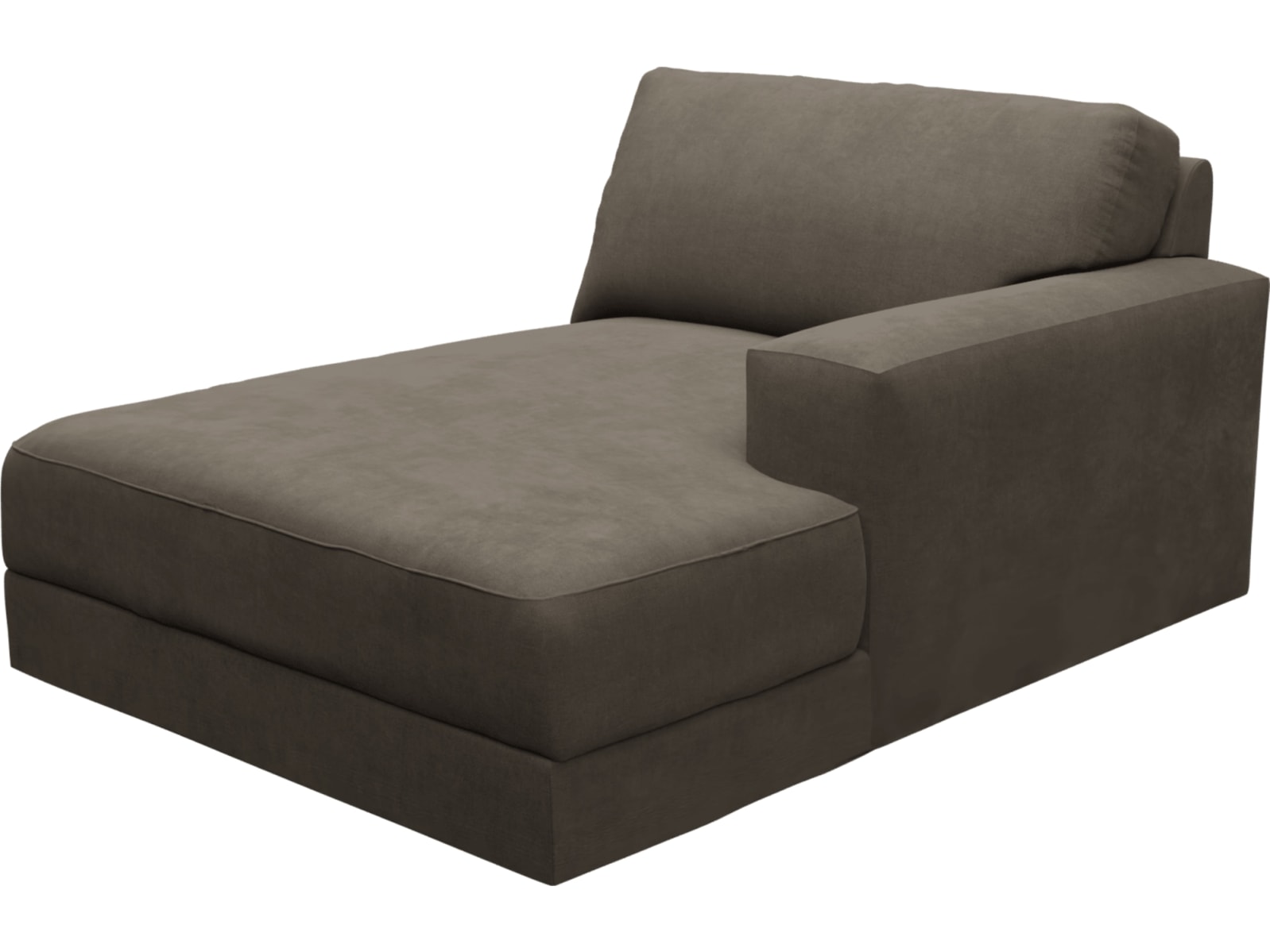 Monica Muse Mink Right Arm Facing Chaise Module color Muse Mink