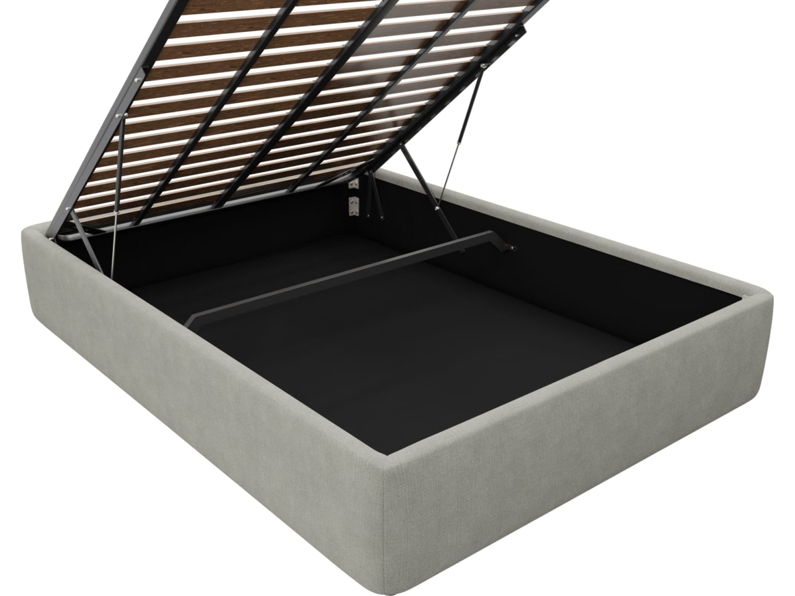 Leo Gas Lift Bed Base Toorak Pebble color Toorak Pebble