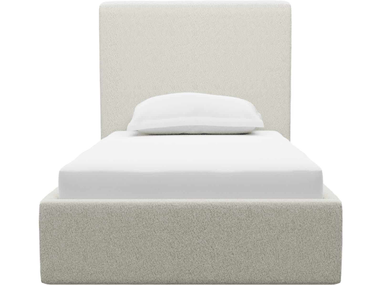 Aria Boucle Ivory Left Drawer Storage Bed color Boucle Ivory