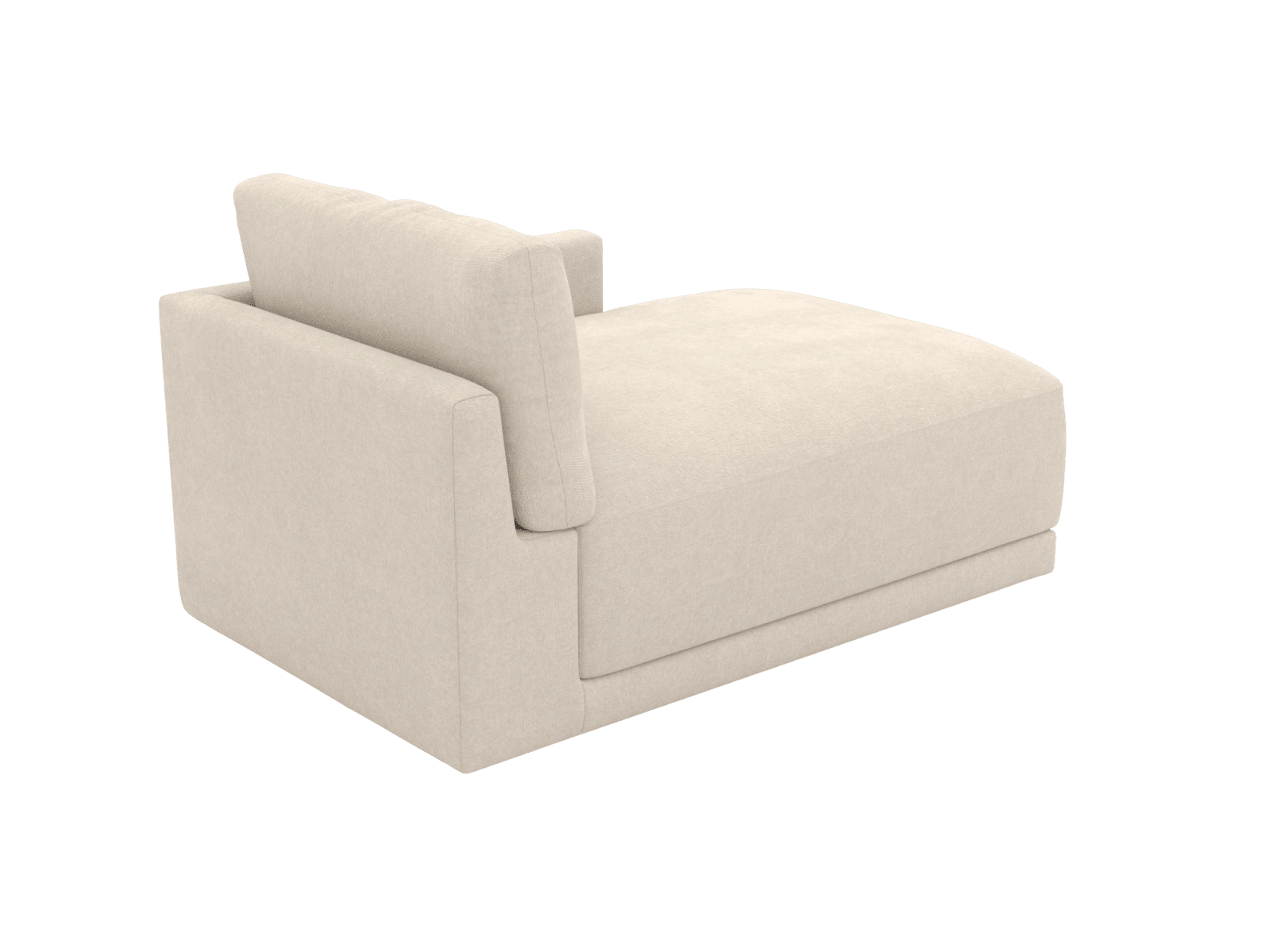 Haven Tribute Shell Right Arm Facing Chaise Sofa Module color Tribute Shell