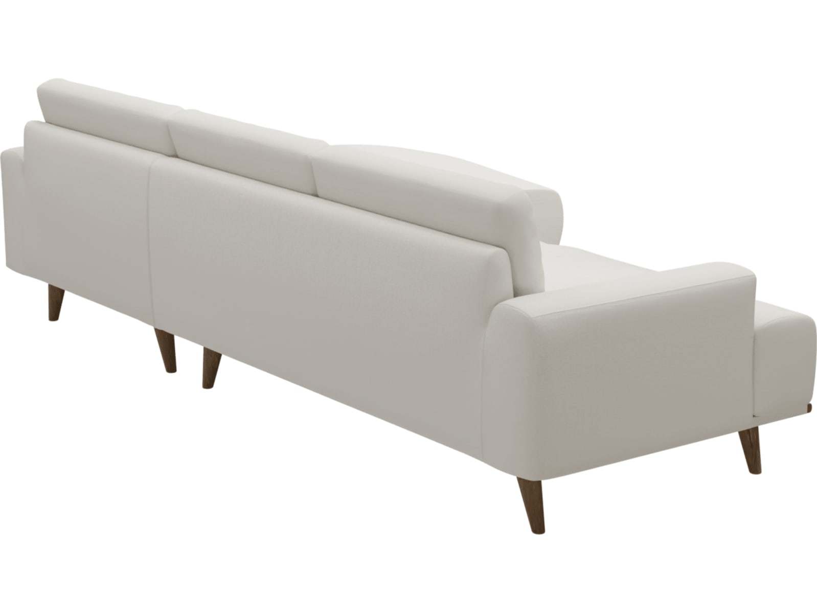 Dane Tribute Ice Chaise Sofa - 3 Seater color Tribute Ice