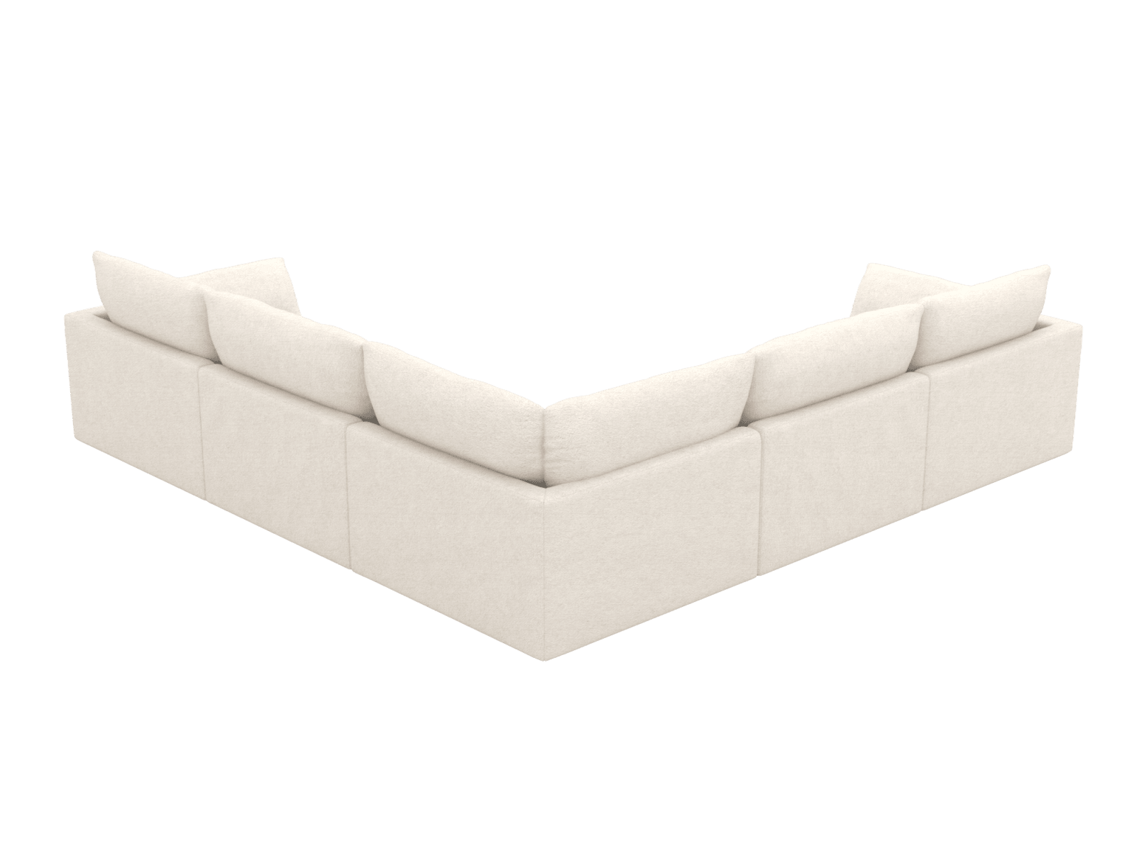 Willow Noa Fog Corner Sofa - 5 Seater color Noa Fog