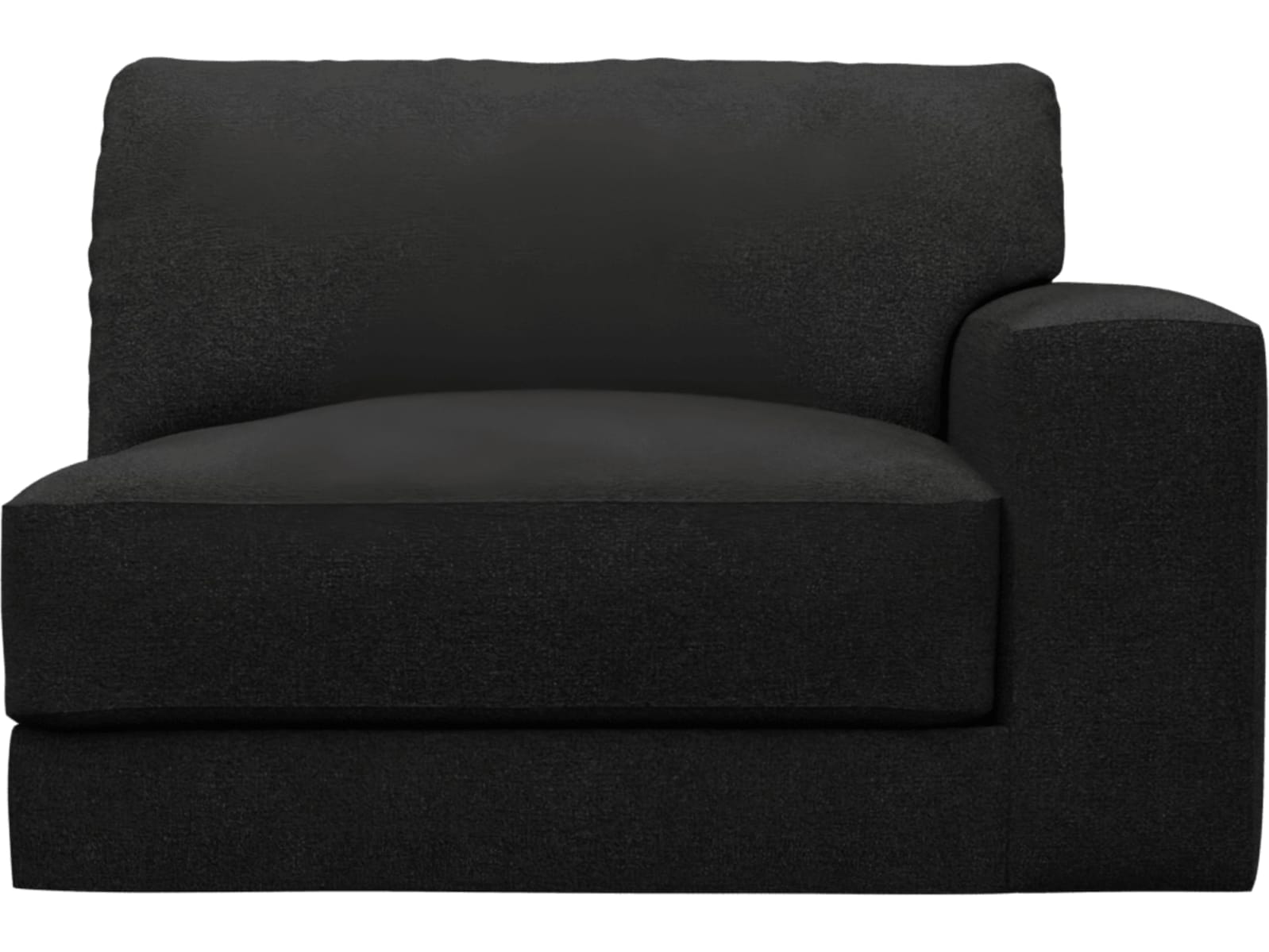 Monica California Charcoal Right Arm Facing Chair Module color California Charcoal