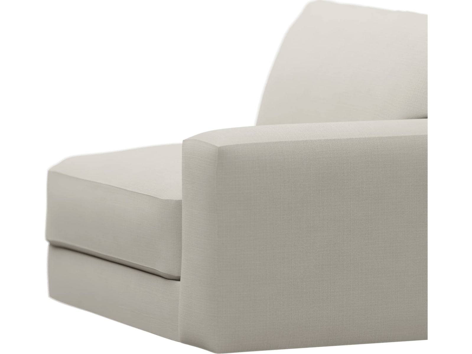 Monica Toorak Pearl Right Arm Facing Chair Module color Toorak Pearl