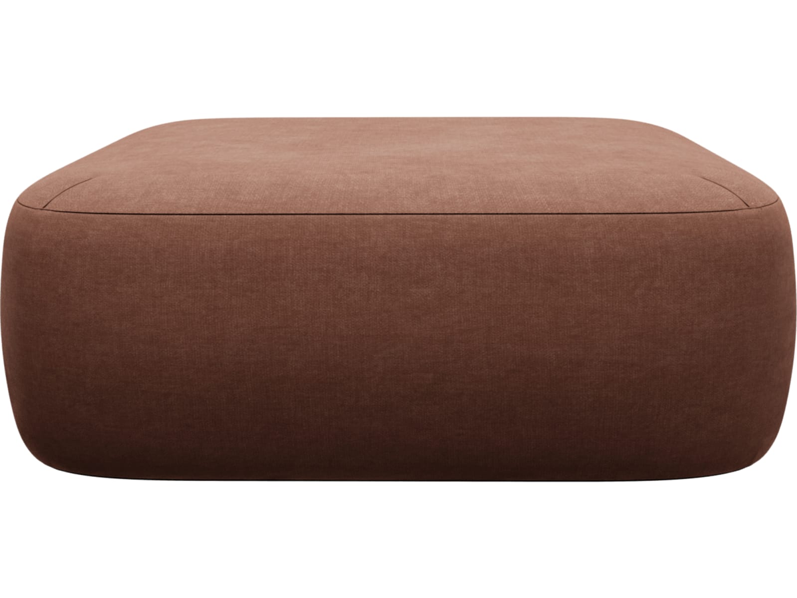 Beckett Muse Rust Sofa Module Ottoman color Muse Rust