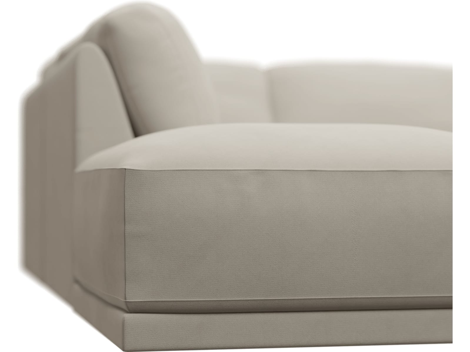 Emily Modular Sofa Isla Sea Pearl - 5 Piece color Isla Sea Pearl