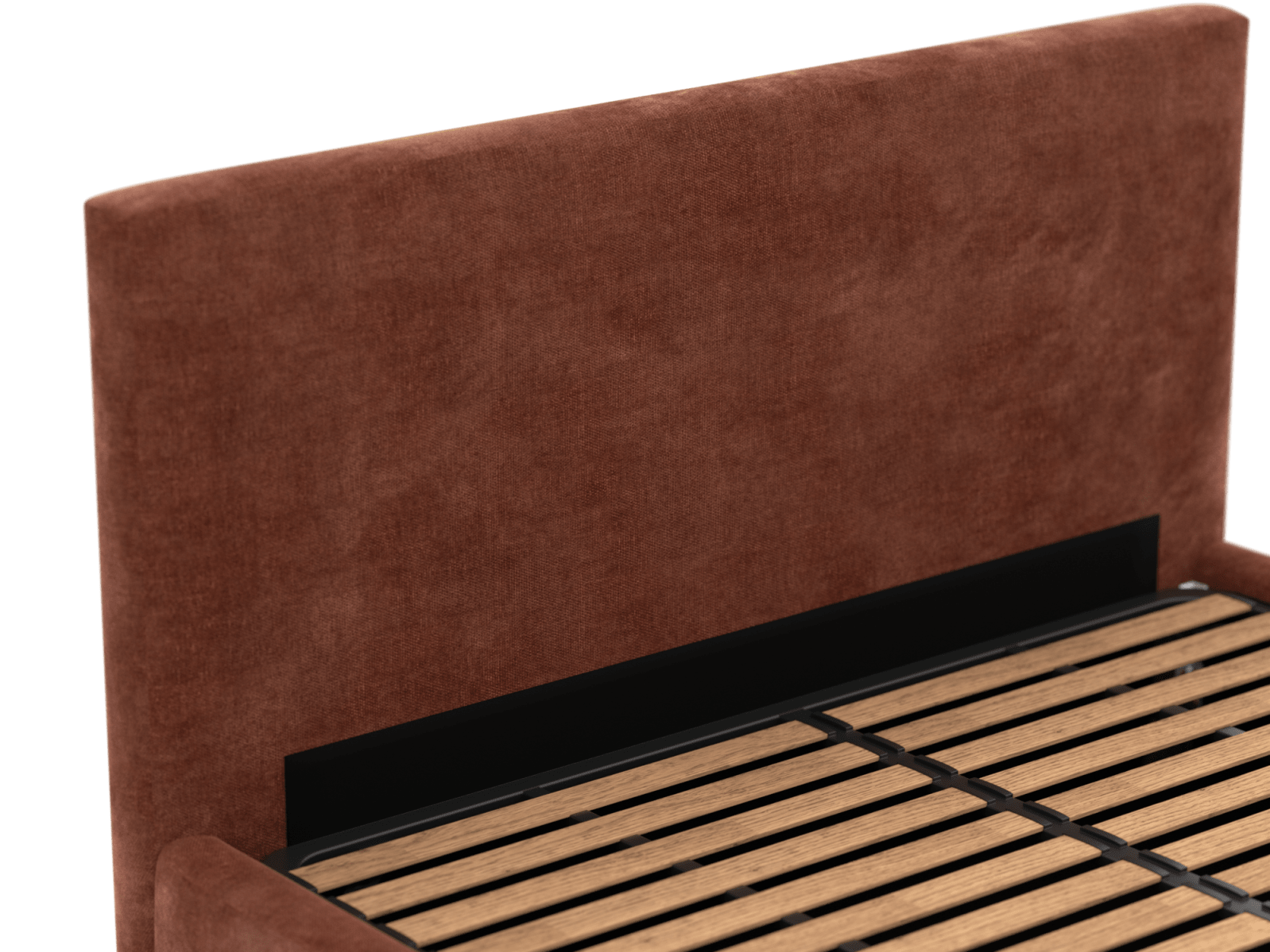 Haven Gas Lift Bed Muse Rust King color Muse Rust