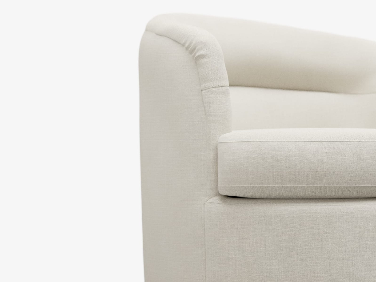 Penelope Swivel Chair Toorak Pearl color Toorak Pearl