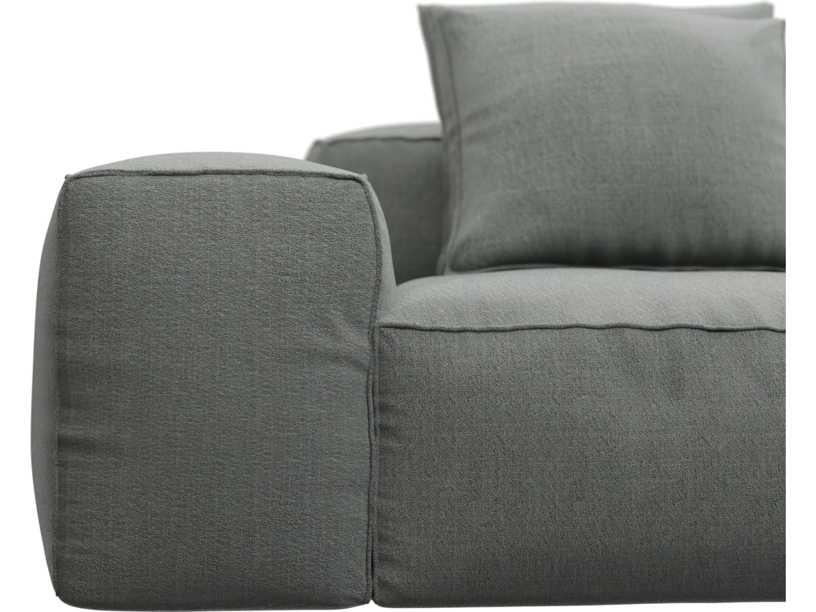 Riley Tribute Storm Modular Sofa - 1x Arm, 2x Armless, 1x Right Terminal color Tribute Storm