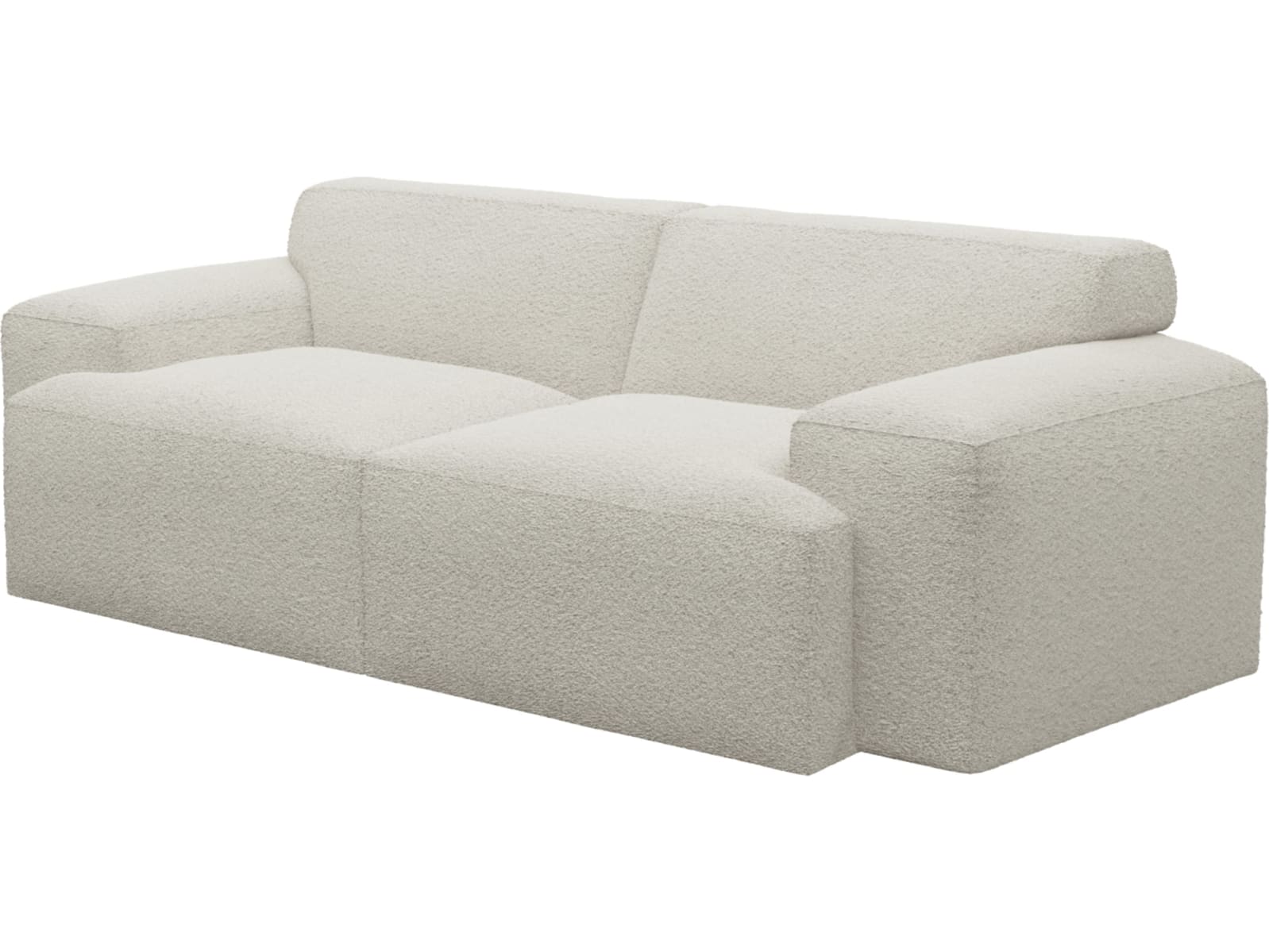 Copenhagen Boucle Ivory Sofa - 2 Seater color Boucle Ivory