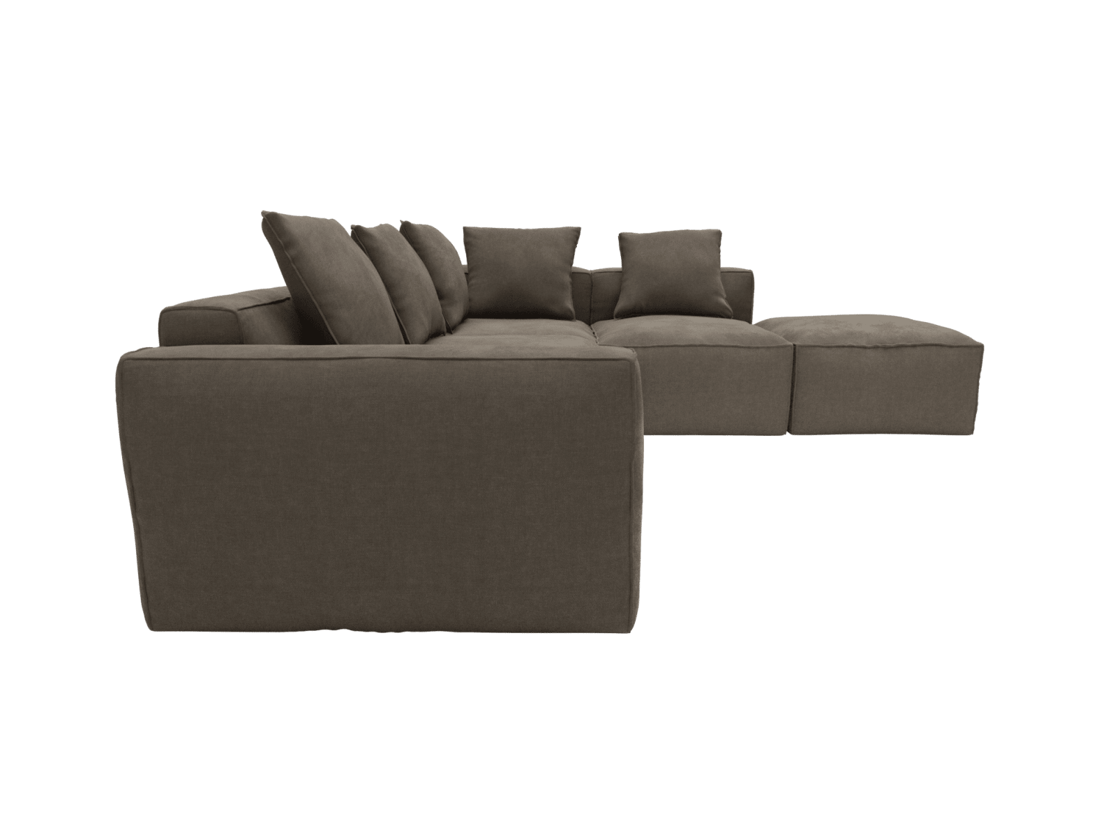 Riley Apt Muse Mink Sofa - 5 Seater RAF Terminal color Muse Mink
