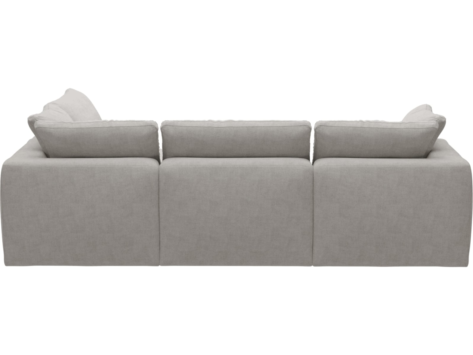 Cloud Avon Mineral Modular Sofa - 4 Piece color Avon Mineral