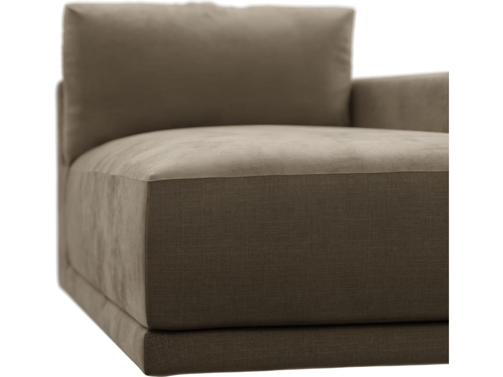 Haven Tribute Walnut Right Arm Facing Chaise Module color Tribute Walnut