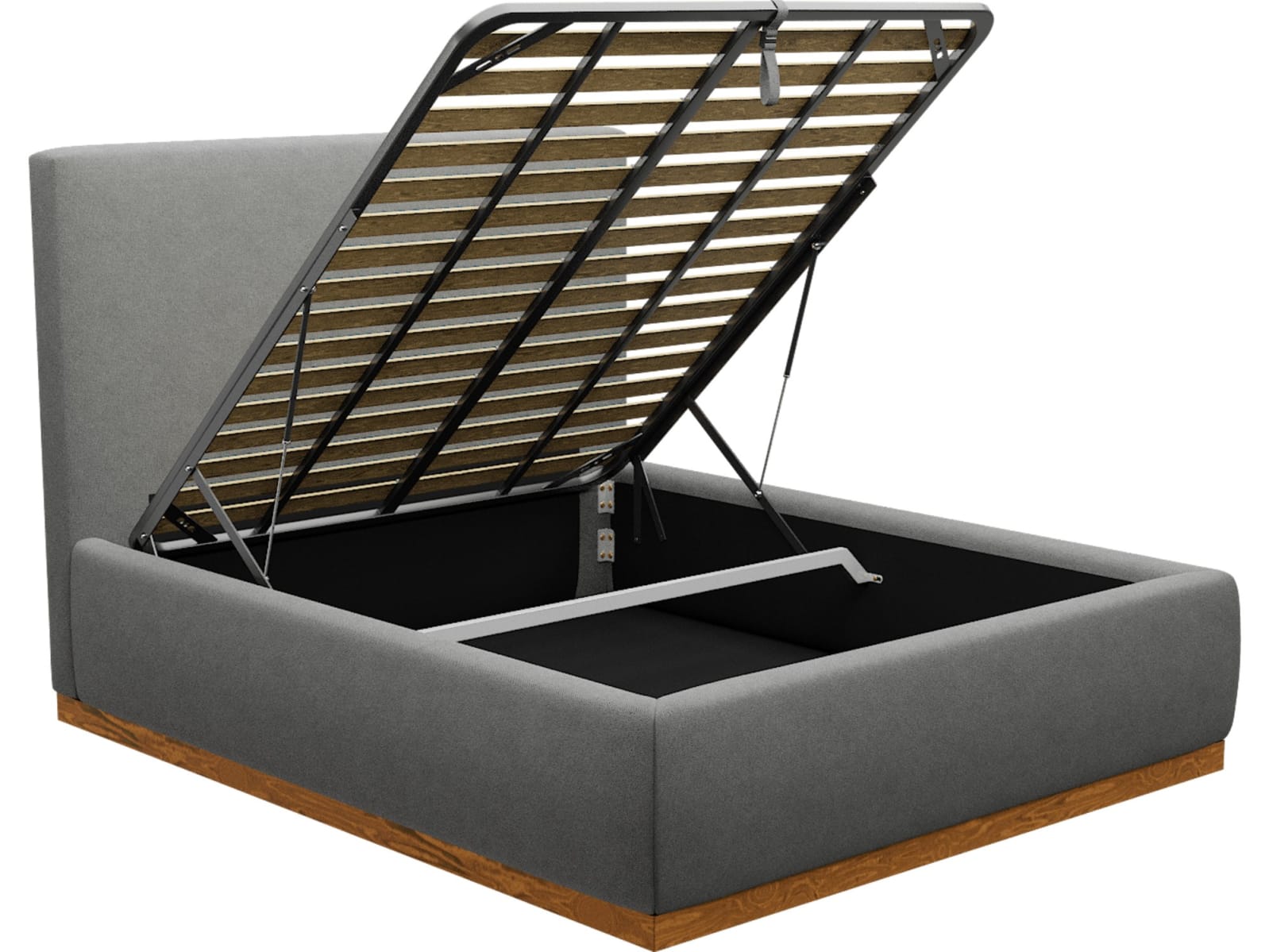 Haven Dark Gas Lift Bed Maya Flint color Maya Flint