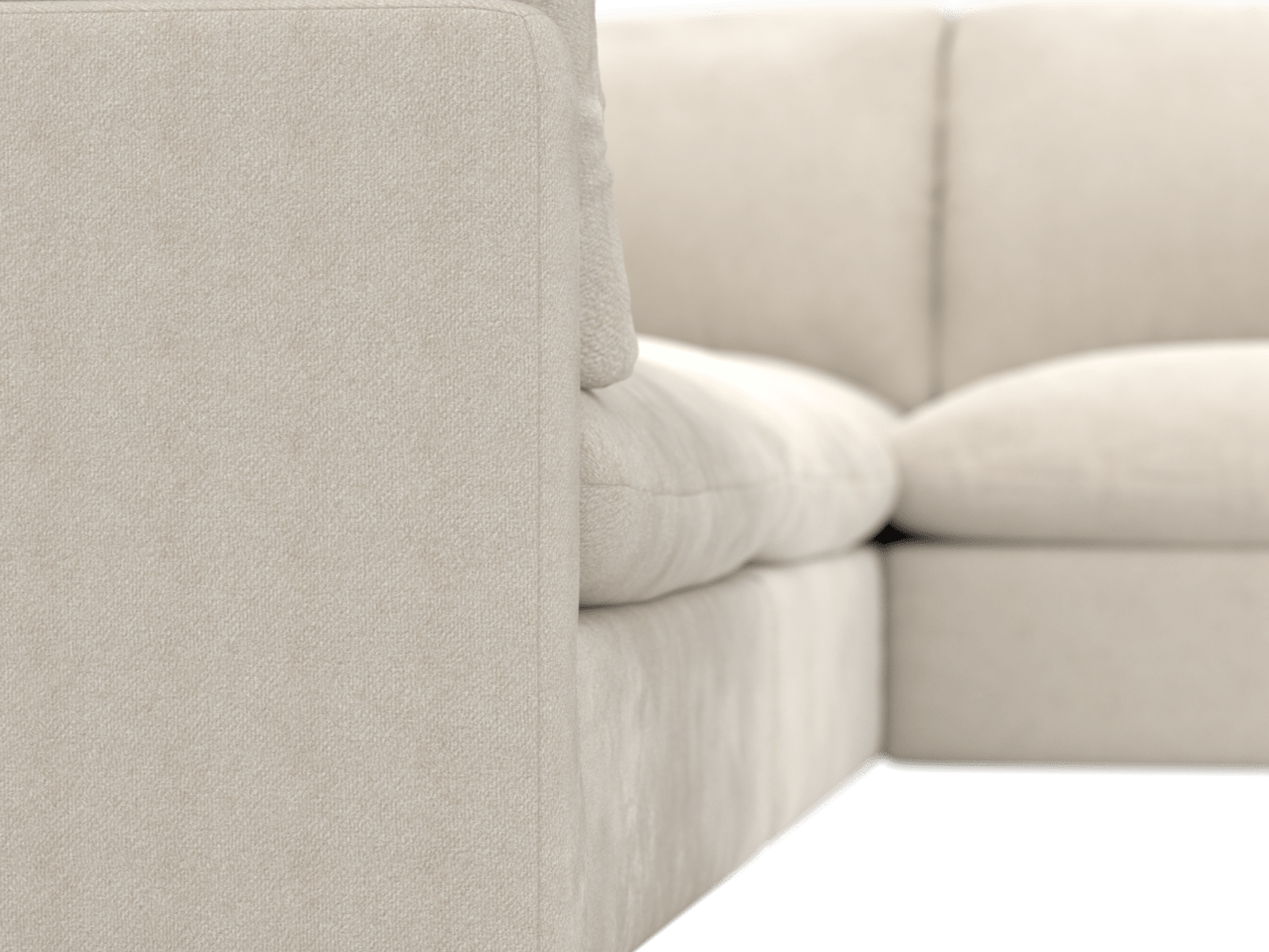 Willow Muse Flax Corner Sofa - 5 Seater color Muse Flax