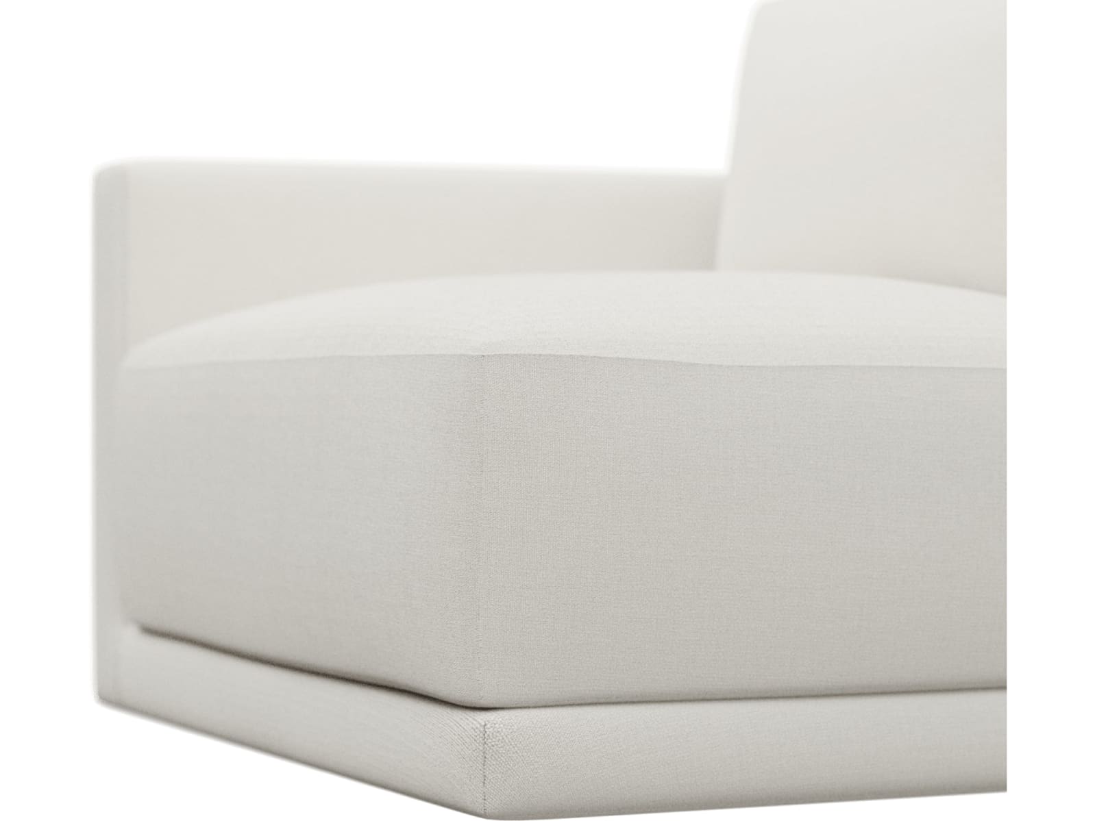 Haven Tribute Ice Left Arm Facing Chair Sofa Module color Tribute Ice