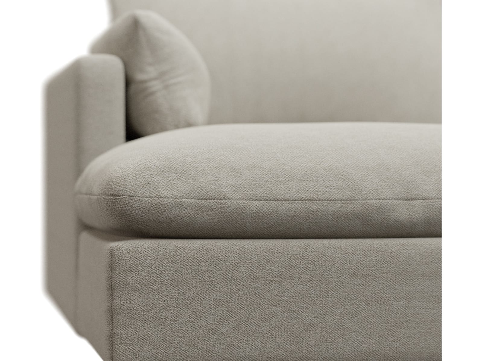 Willow Noa Desert Chaise Sofa - 3 Seater color Noa Desert