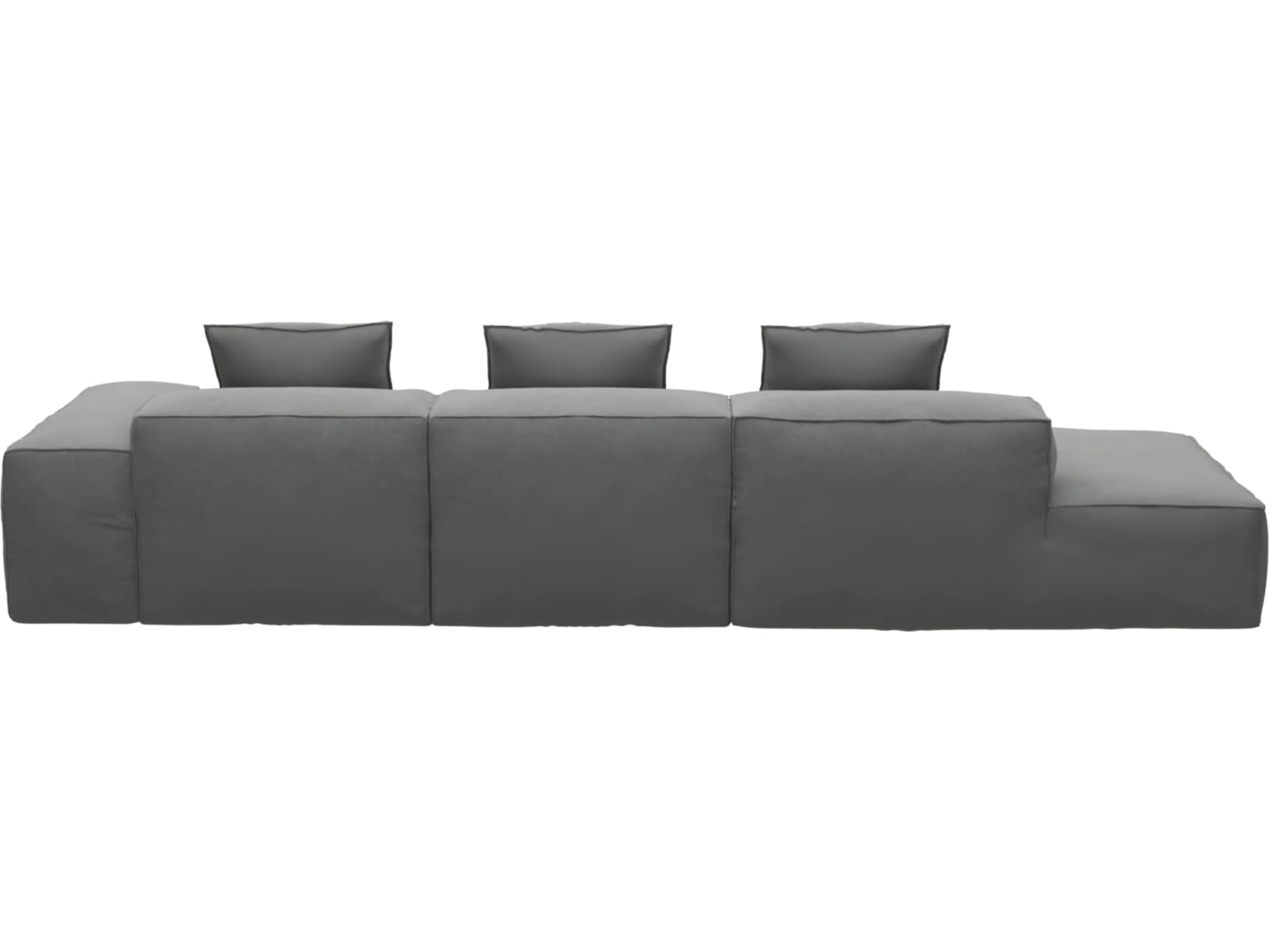 Riley Maya Flint Modular Sofa - 1x Arm, 2x Armless, 1x Left Terminal color Maya Flint