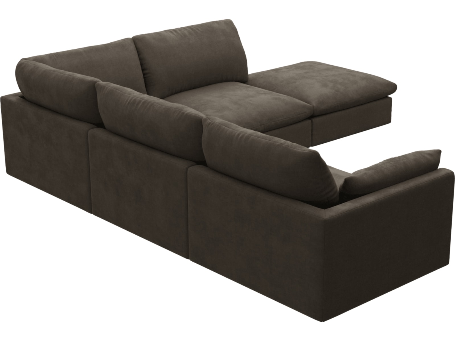 Willow Muse Mink Modular Sofa - 5 Seater RAF Terminal color Muse Mink