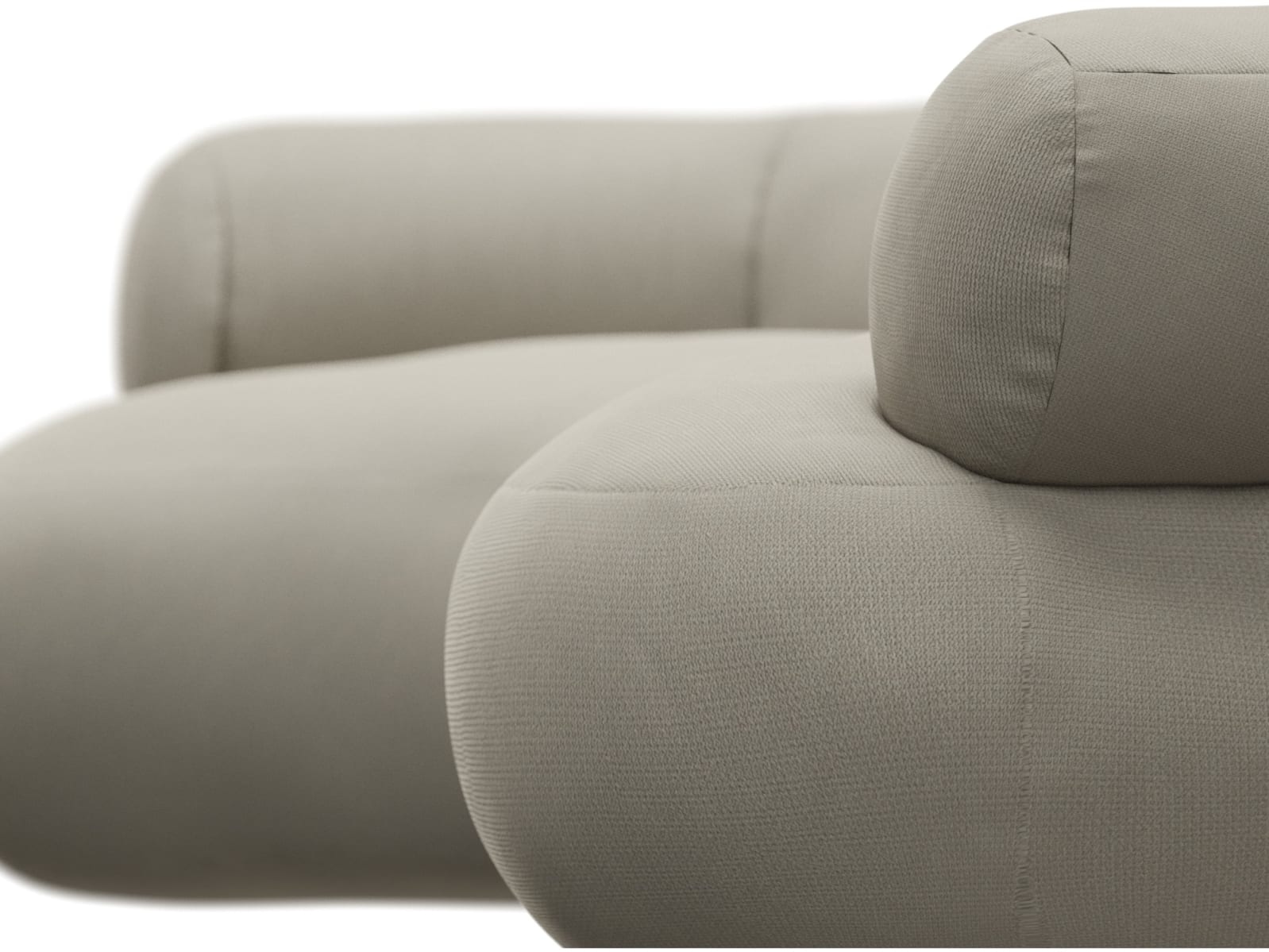 Colette Plaza Natural Sofa - 3 Seater color Plaza Natural