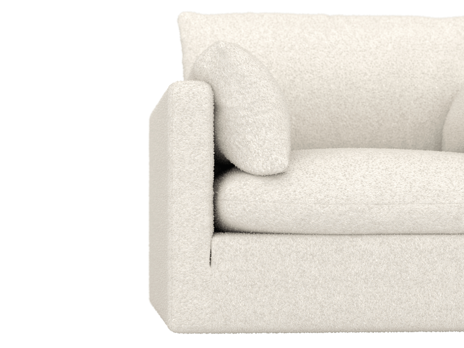 Willow Boucle Ivory Armchair color Boucle Ivory