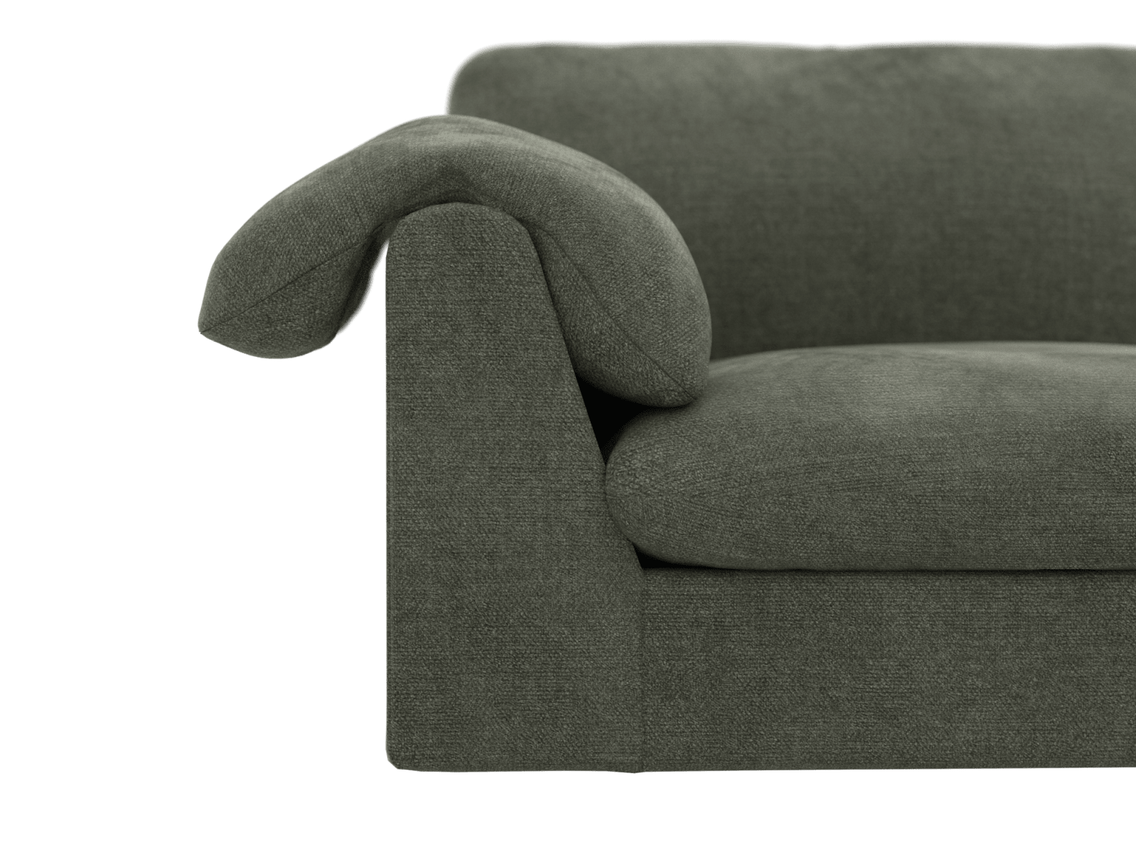 Ludlow Tribute Dark Jade Left Arm Facing Chair Module color Tribute Dark Jade