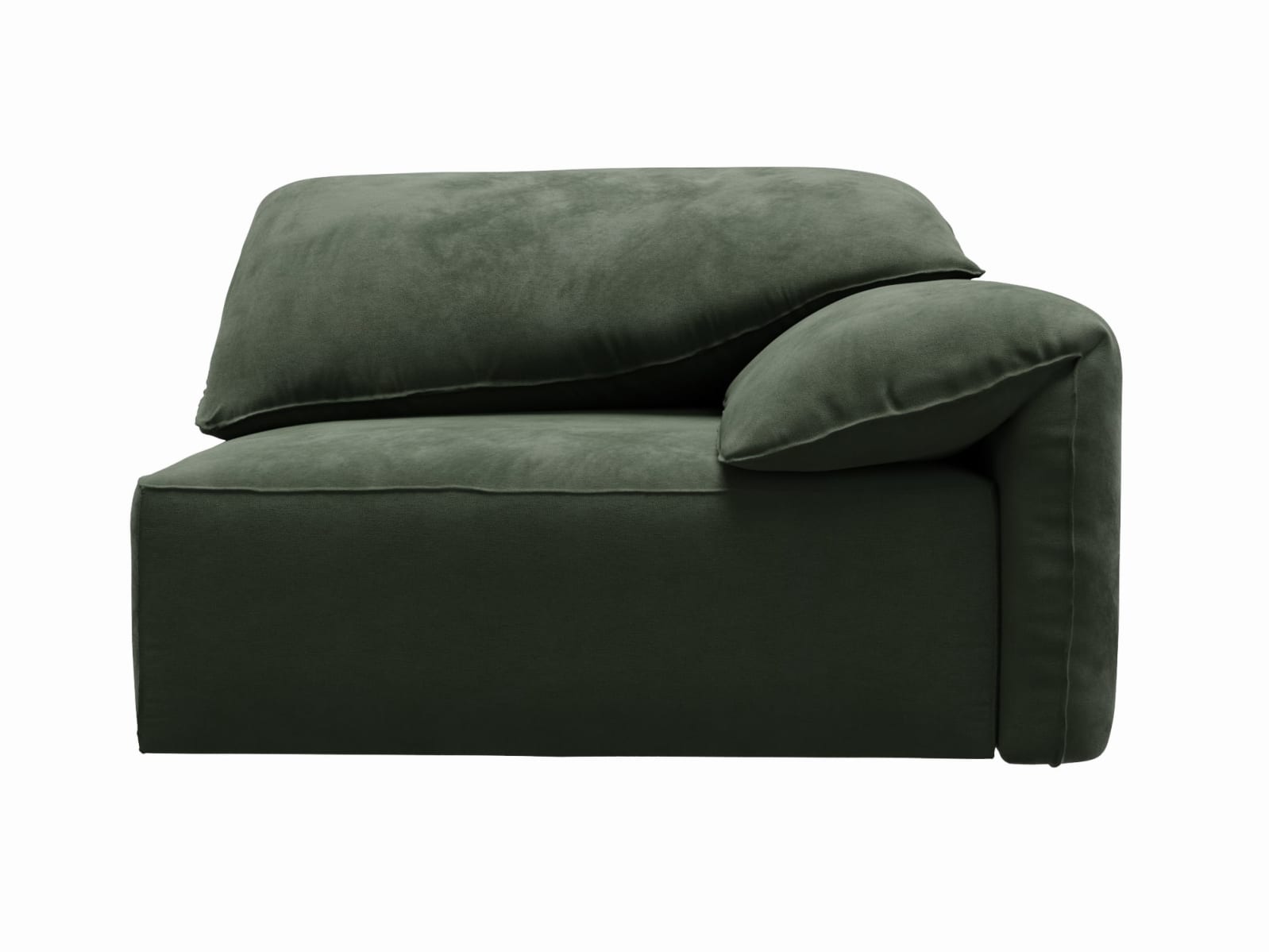 Clarence Muse Forest 2 Seat Right Arm Facing Sofa Module color Muse Forest