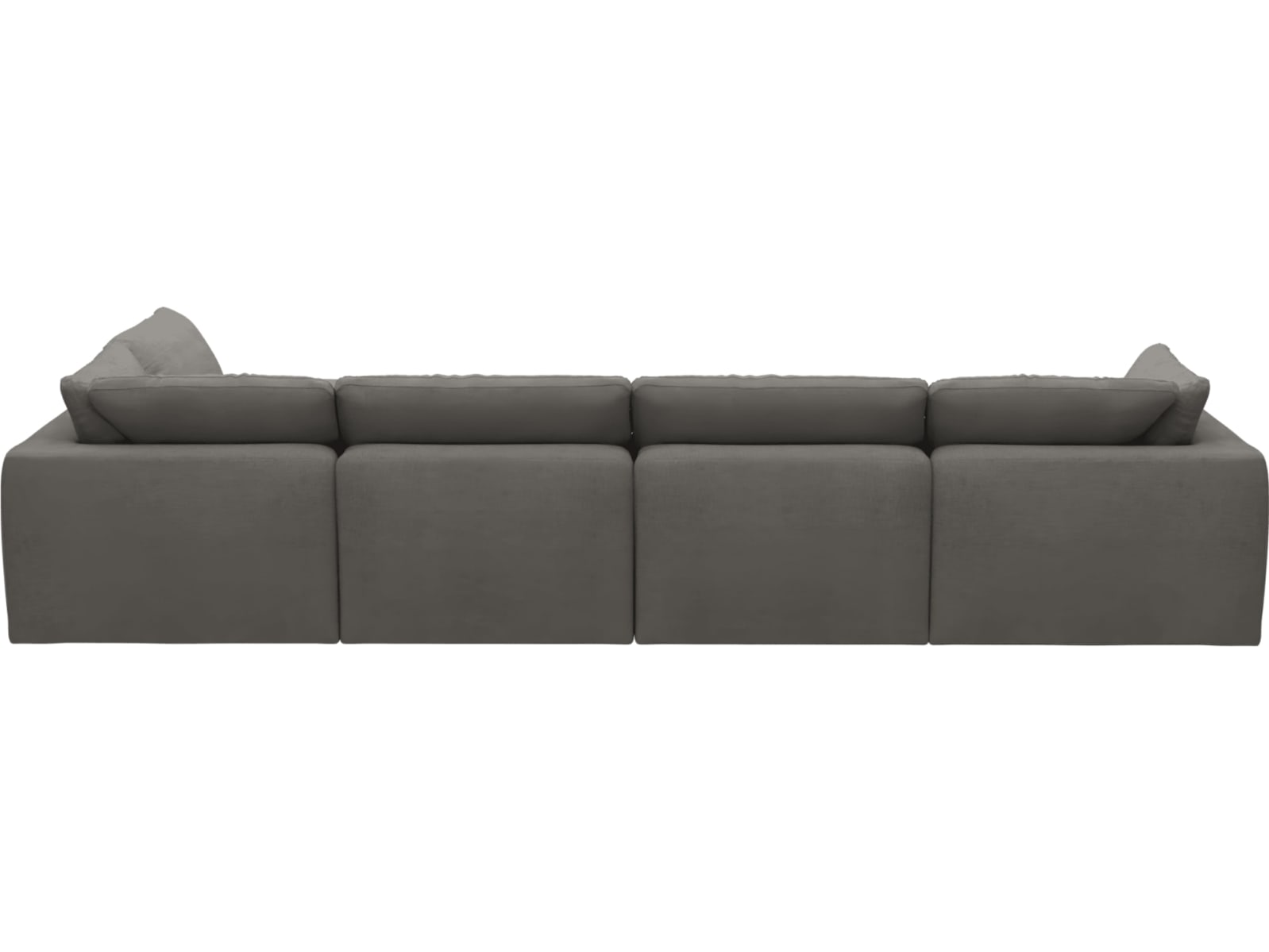 Cloud Deep Isla Soft Grey Modular Sofa - 6 Piece color Isla Soft Grey